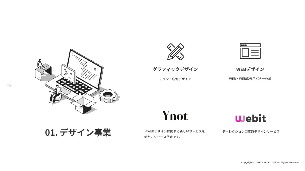 Recruitment Pitch, Company Information Materials | CRECIOS Co., Ltd.