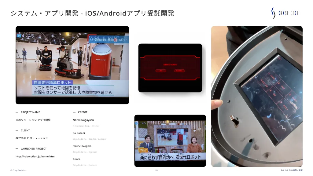 Crisp Code inc.｜Our Implementation Examples, Achievements