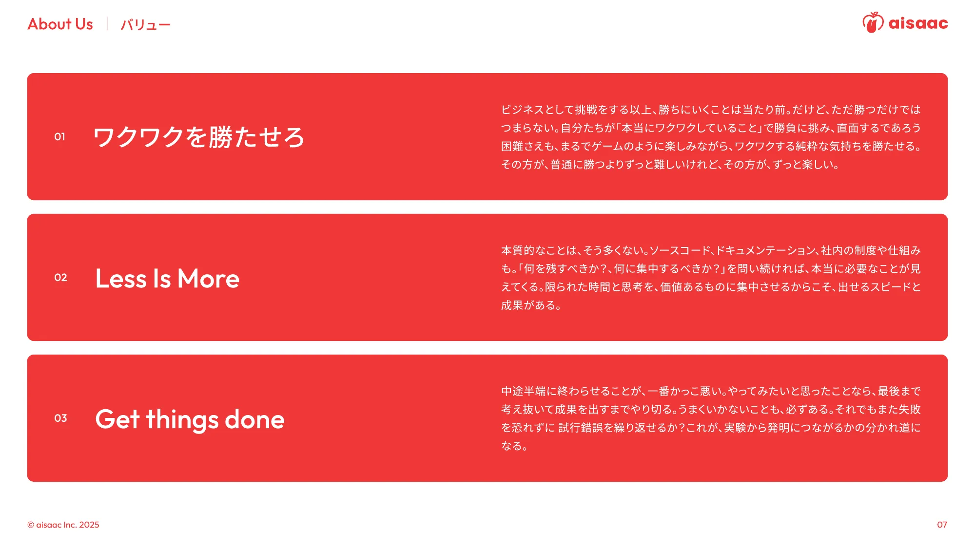 aisaac inc. 公司介绍演示文稿