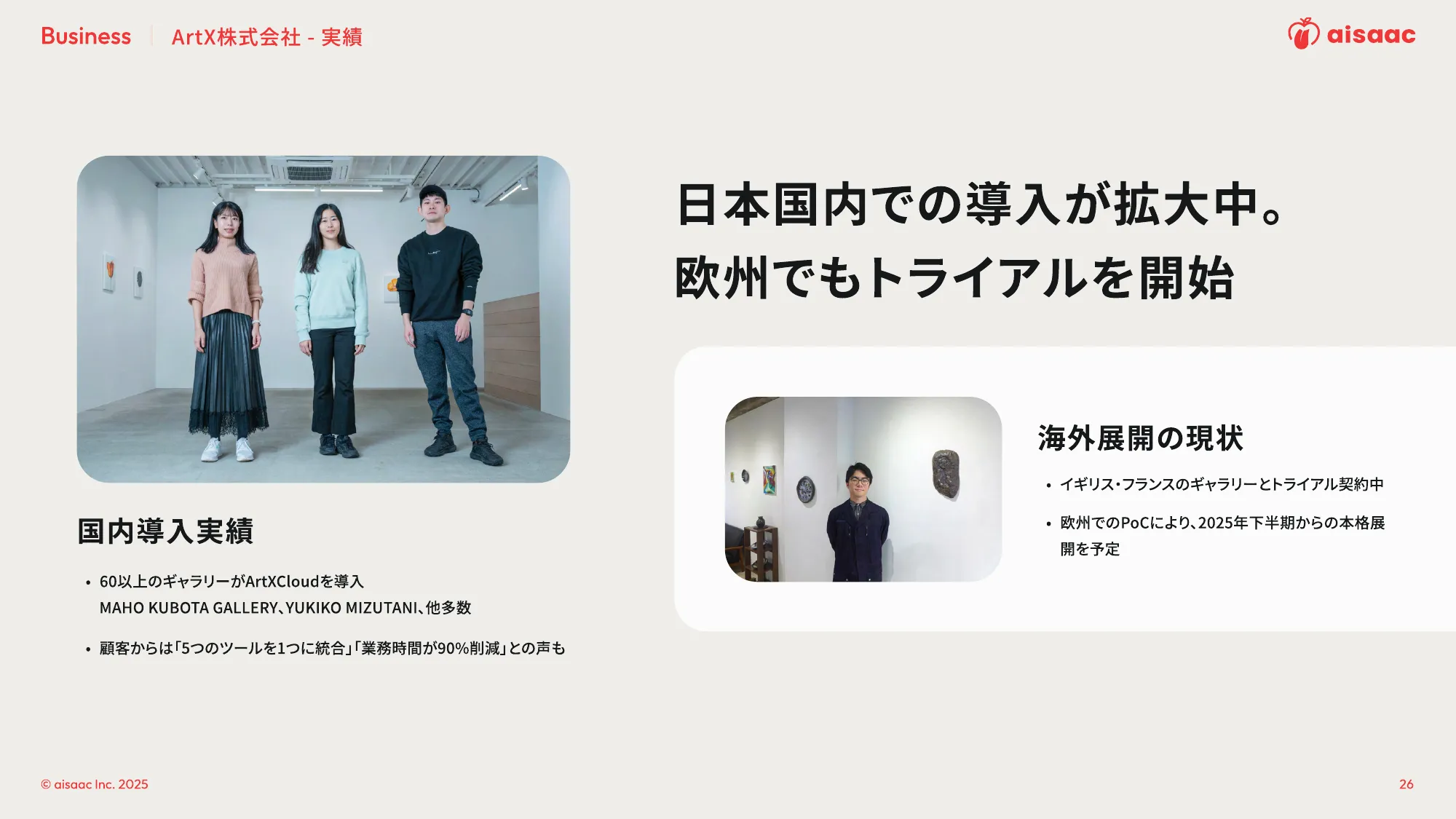 aisaac inc. 公司介绍演示文稿
