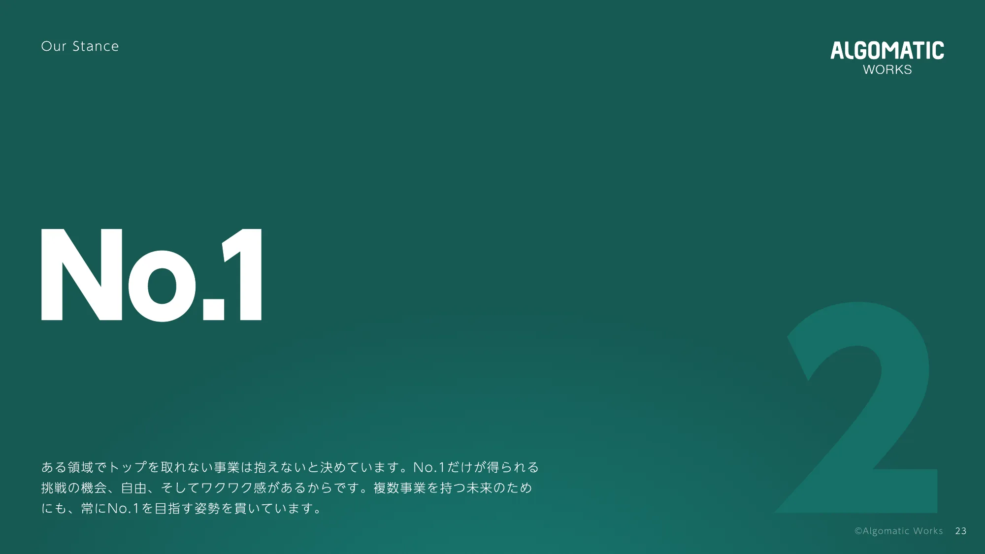 Algomatic Works Company Deck