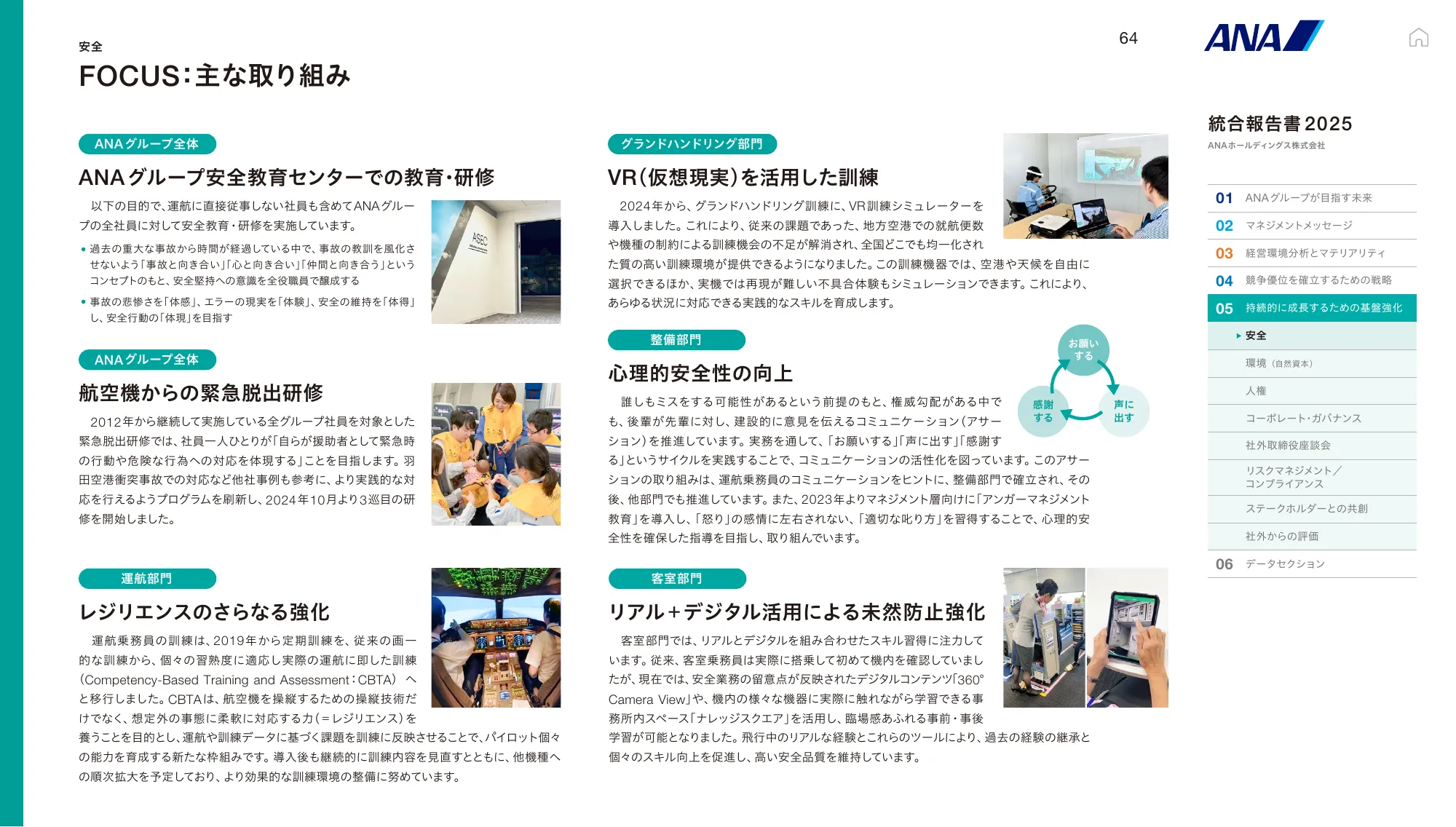 ANAホールディングス株式会社 統合報告書 2025