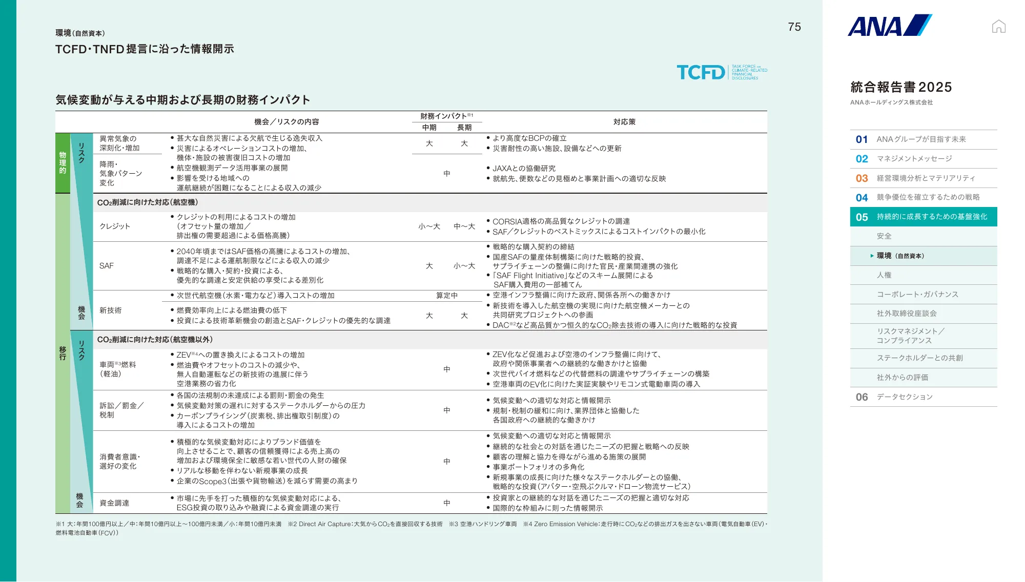 ANAホールディングス株式会社 統合報告書 2025