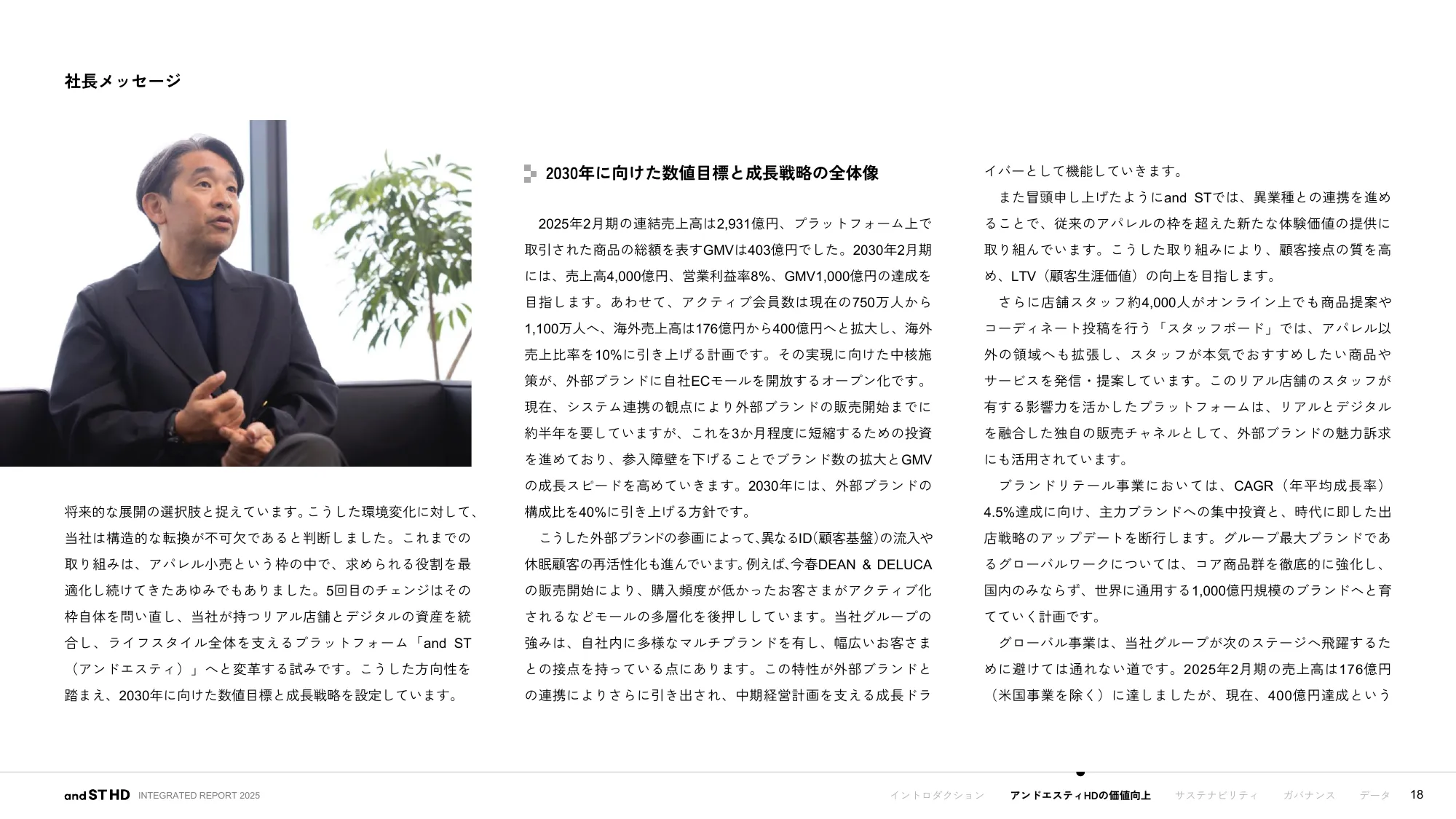 統合報告書 2025｜株式会社アンドエスティHD