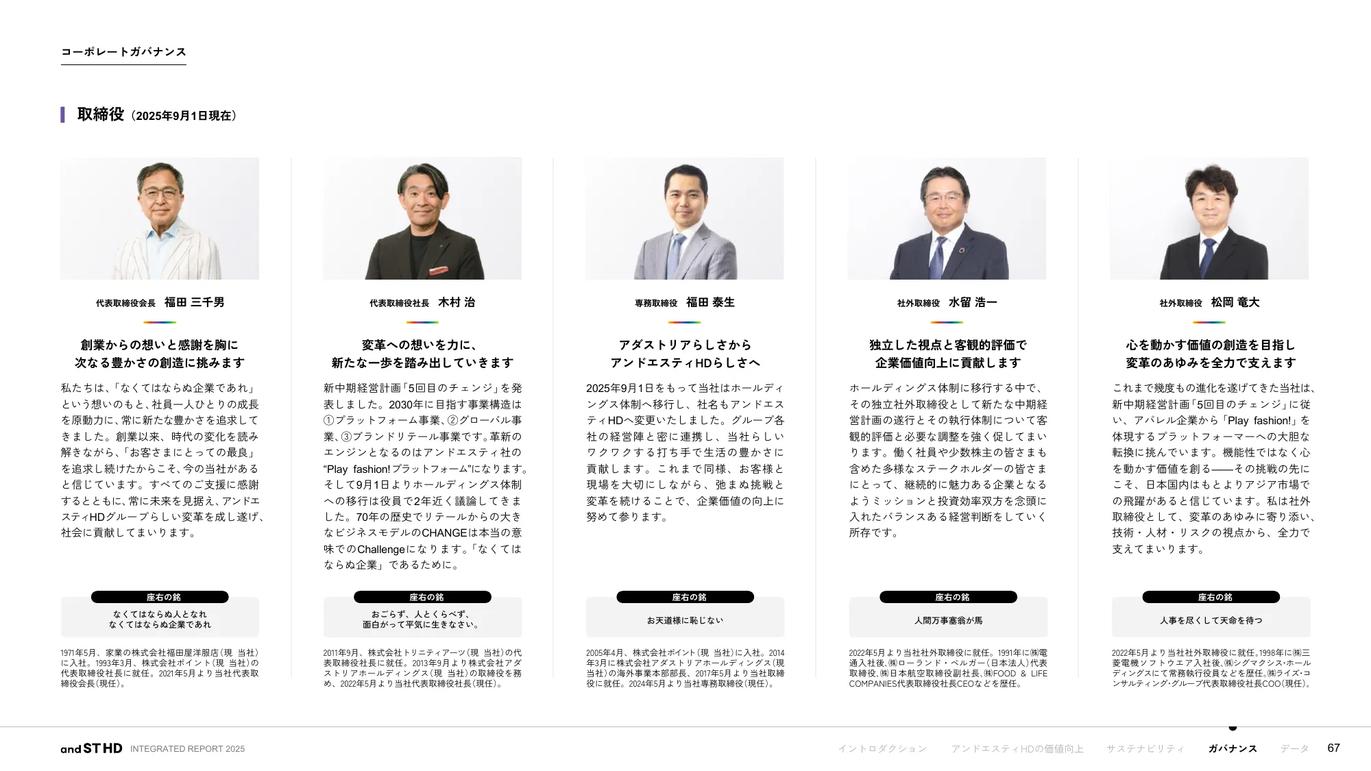 統合報告書 2025｜株式会社アンドエスティHD