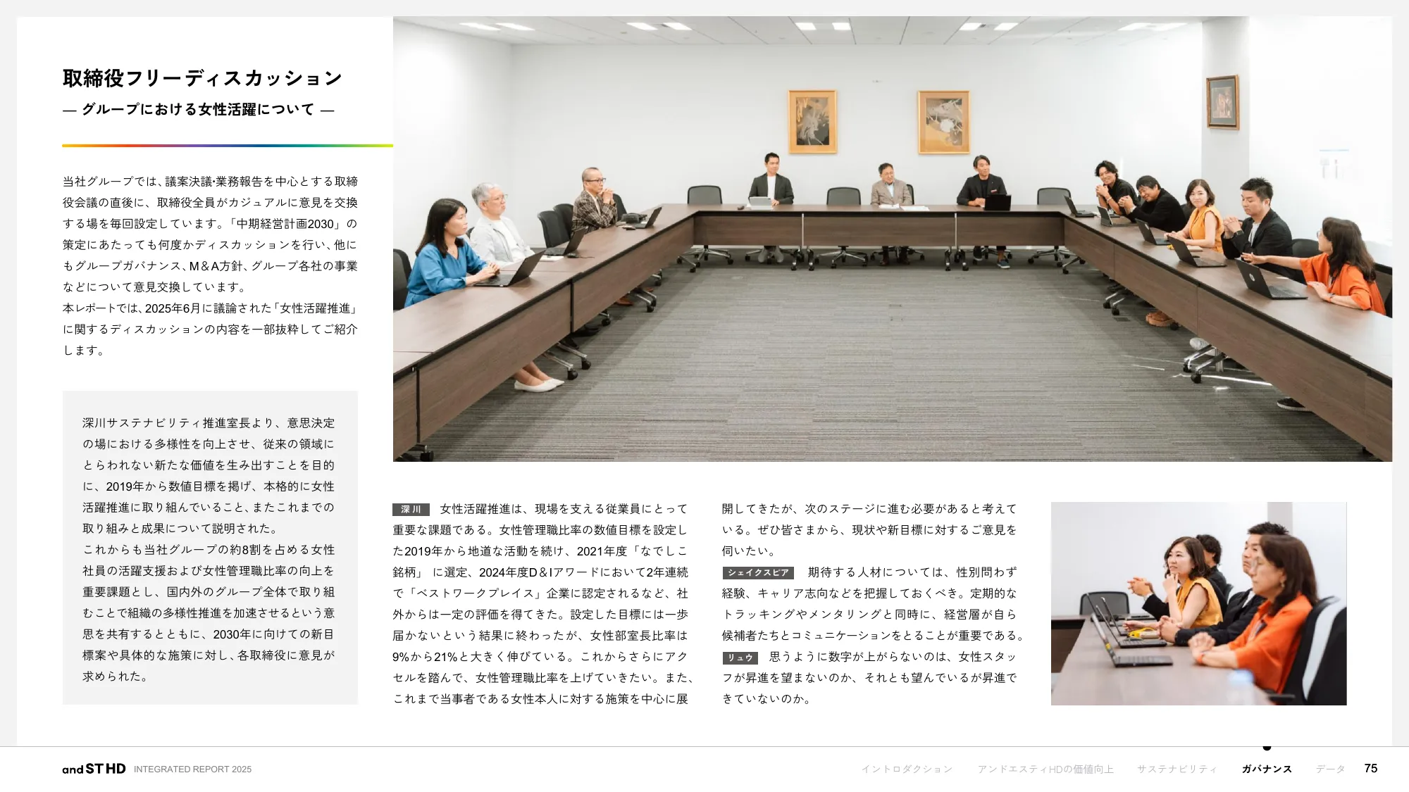 統合報告書 2025｜株式会社アンドエスティHD