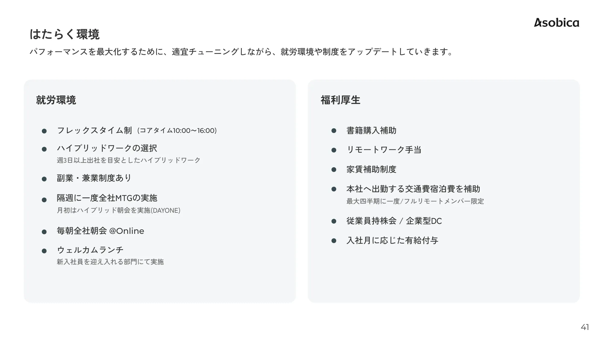 Asobica会社紹介資料