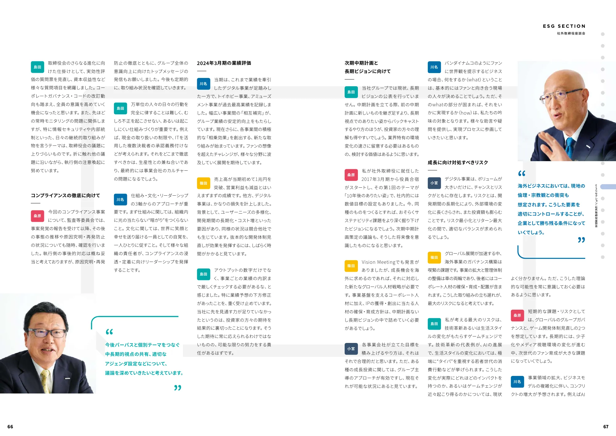 統合レポート|株式会社バンダイナムコホールディングス