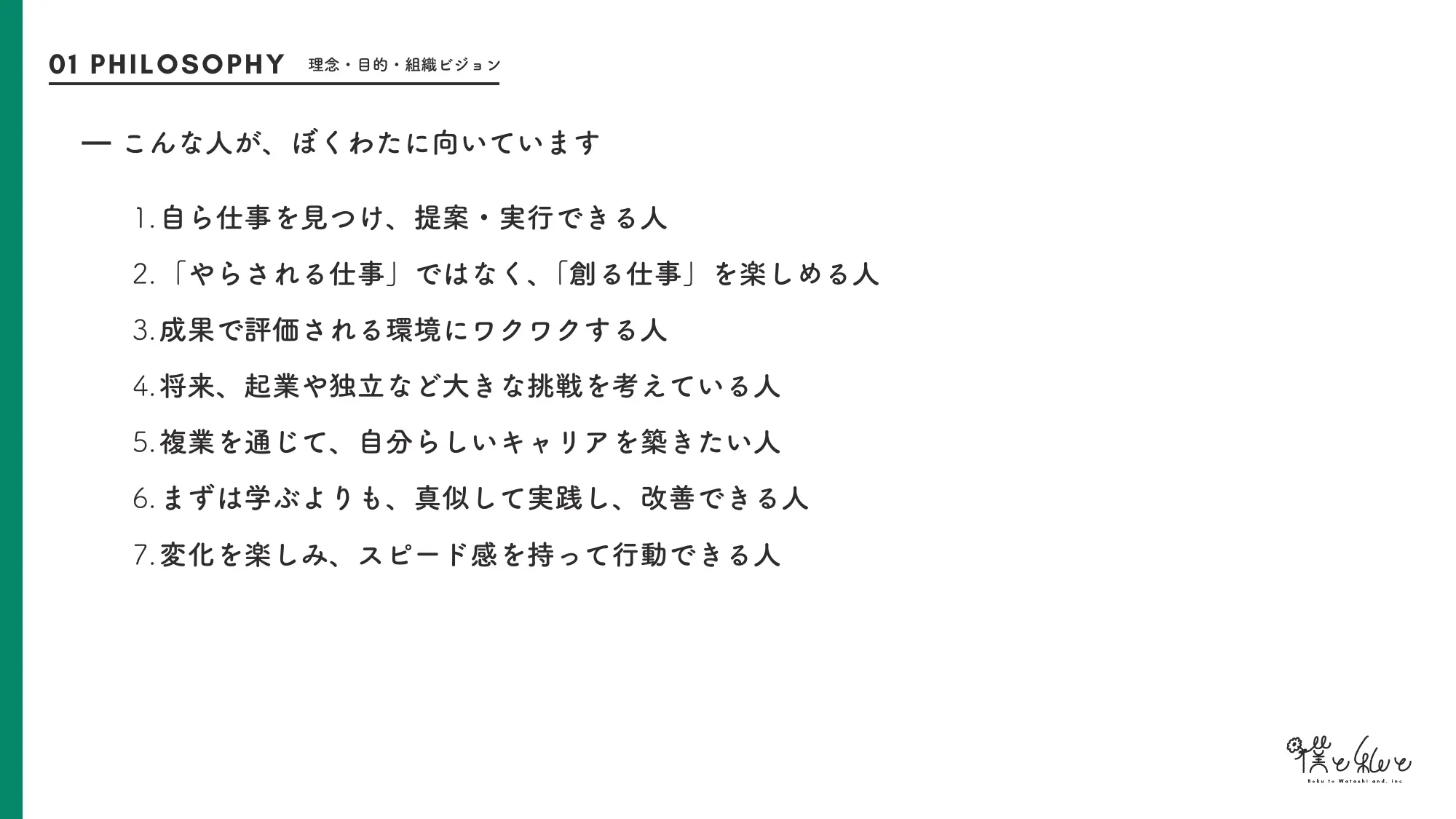 僕与我招聘资料