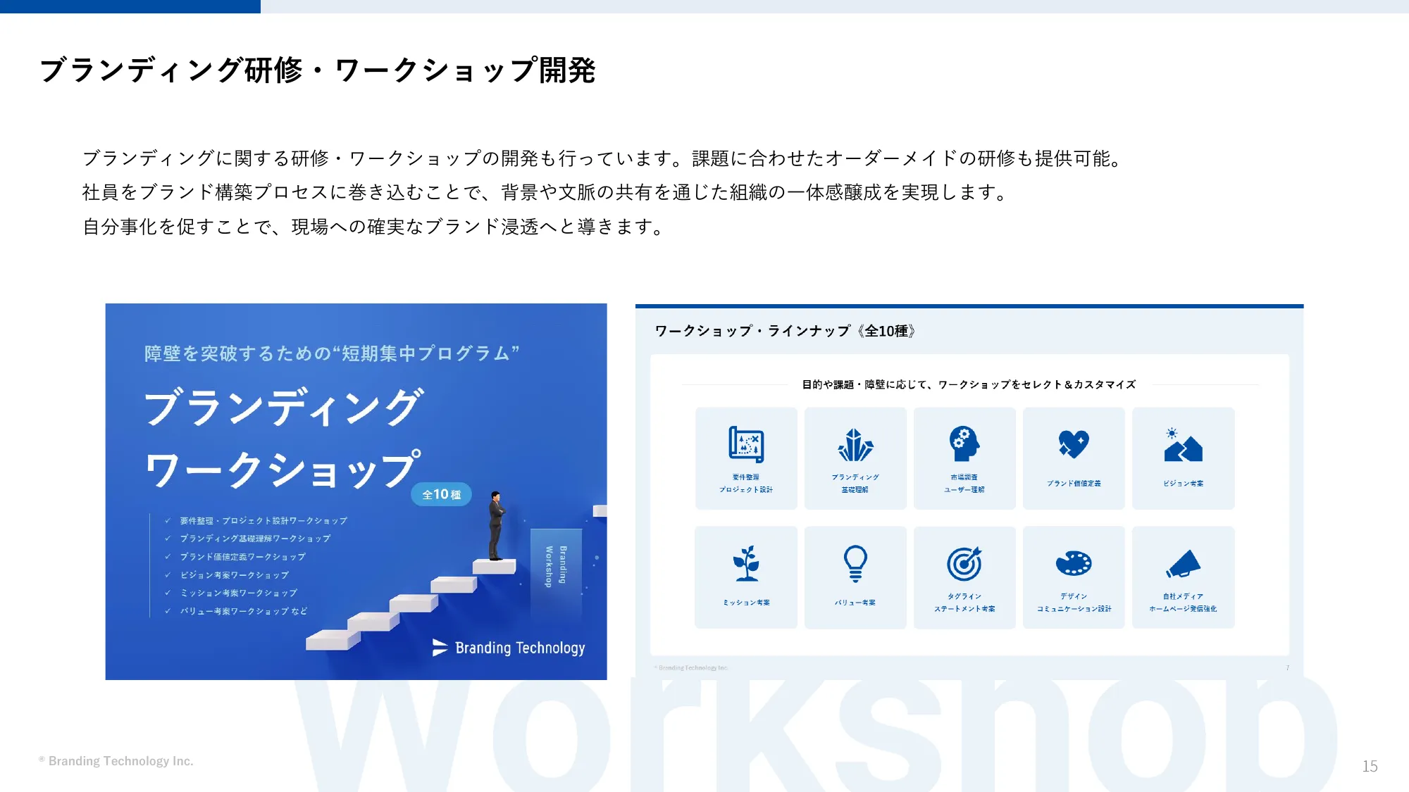 Branding Service Introduction Materials | Branding Technology Inc.