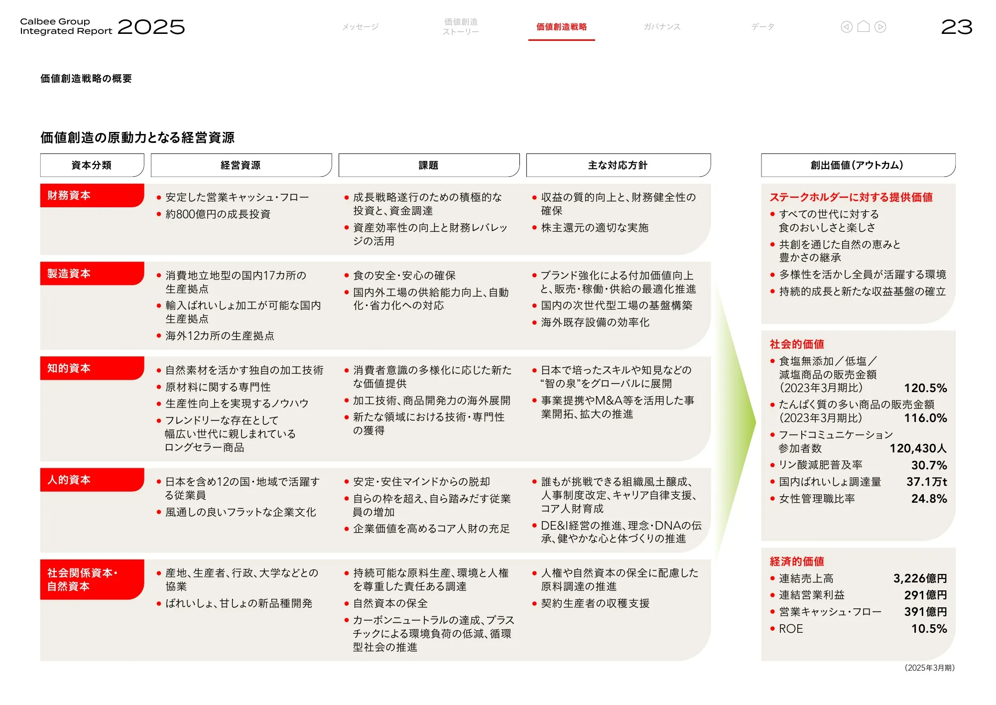 Calbee Group Integrated Report 2025 (Calbee Report 2025)