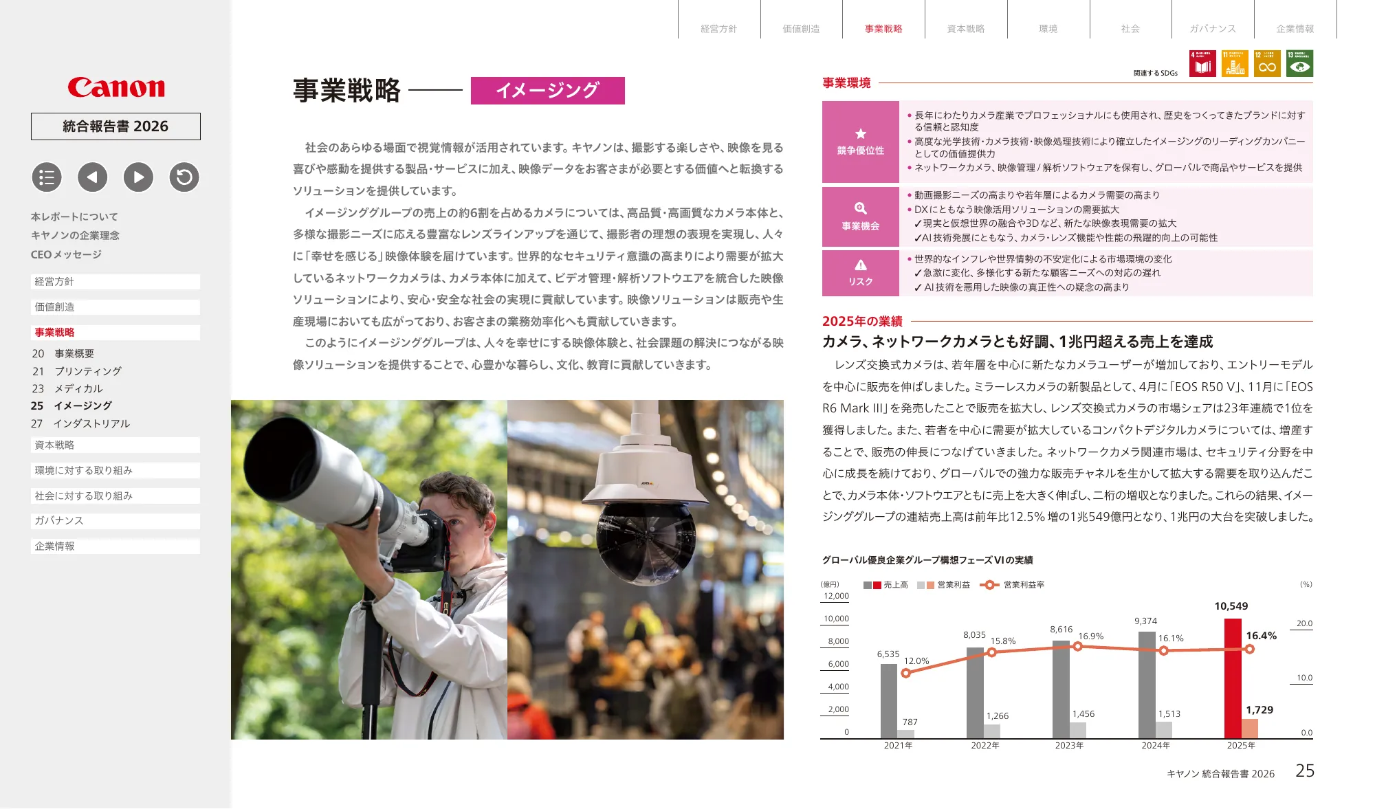 キヤノン統合報告書 2026
