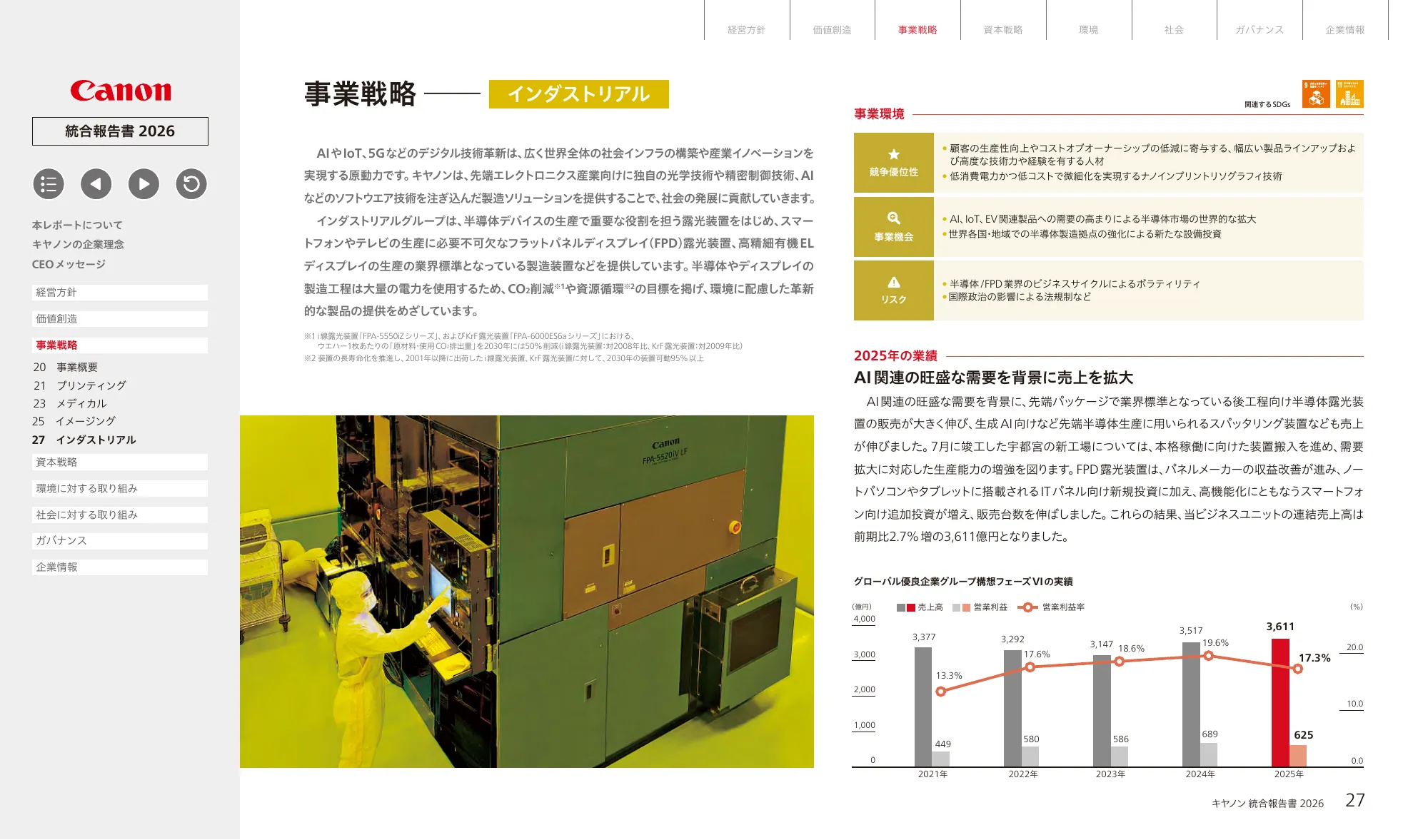 キヤノン統合報告書 2026