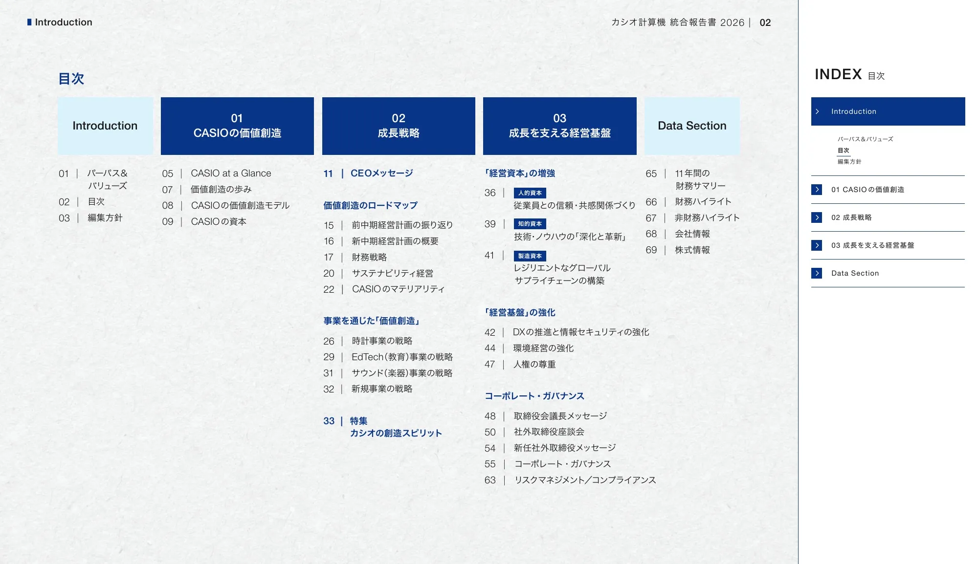 CASIO INTEGRATED REPORT 2026