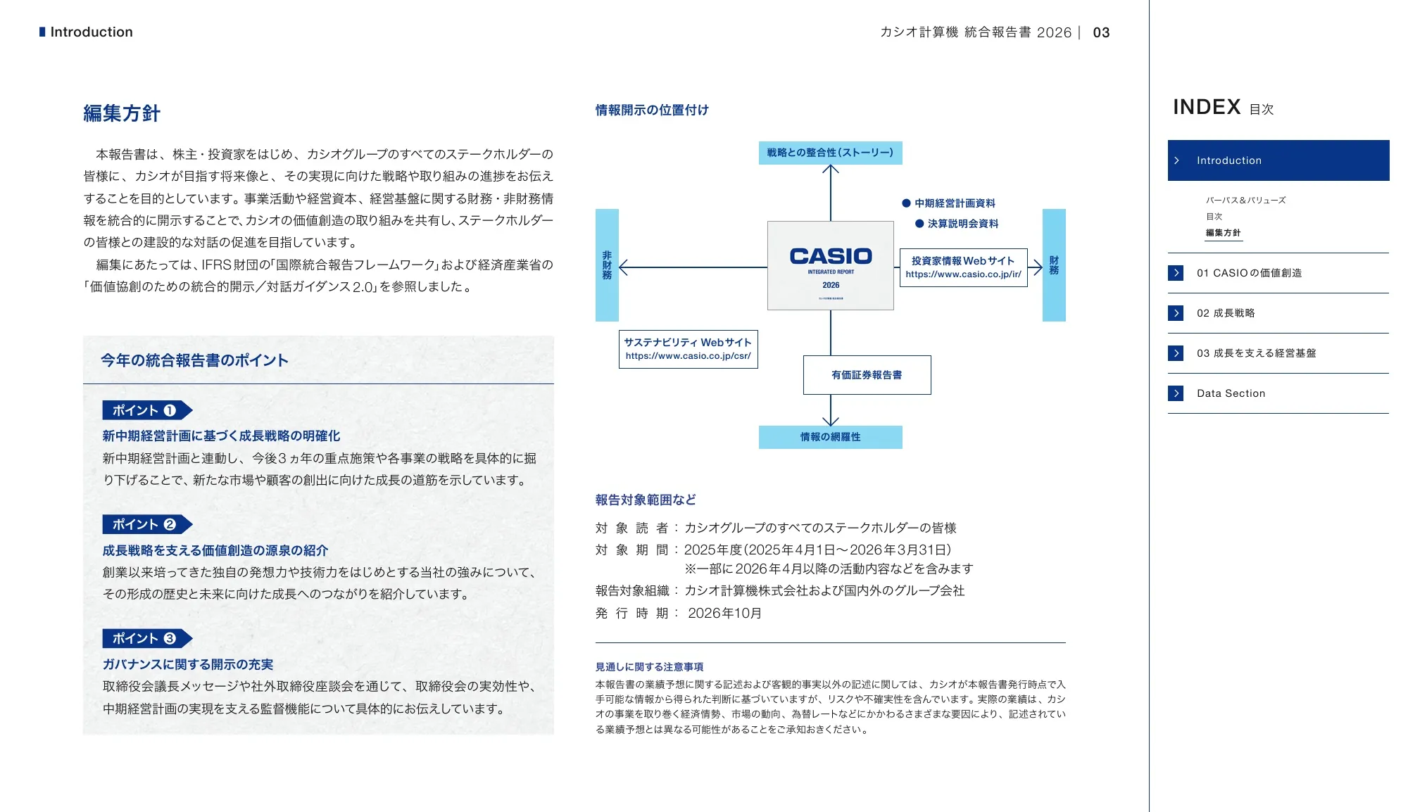 CASIO INTEGRATED REPORT 2026
