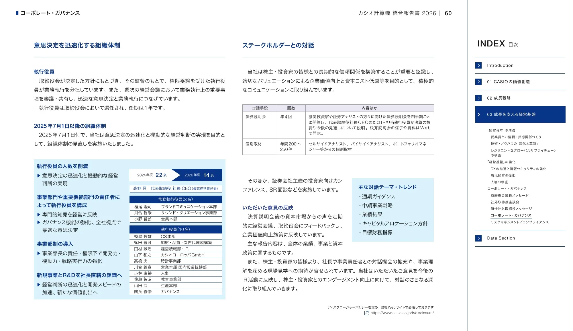 CASIO INTEGRATED REPORT 2026