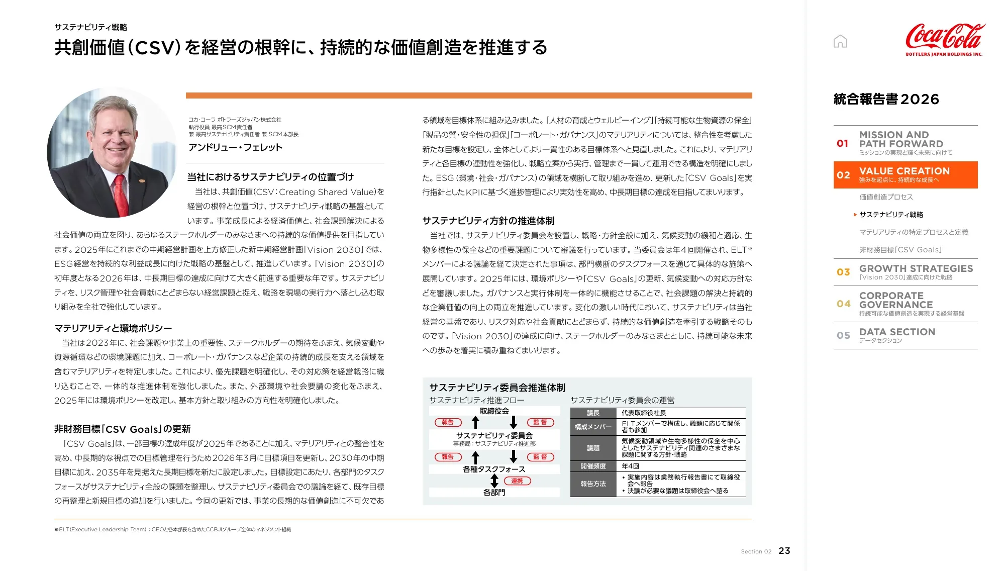 Coca-Cola Bottlers Japan Holdings Inc. 2026년 통합 보고서