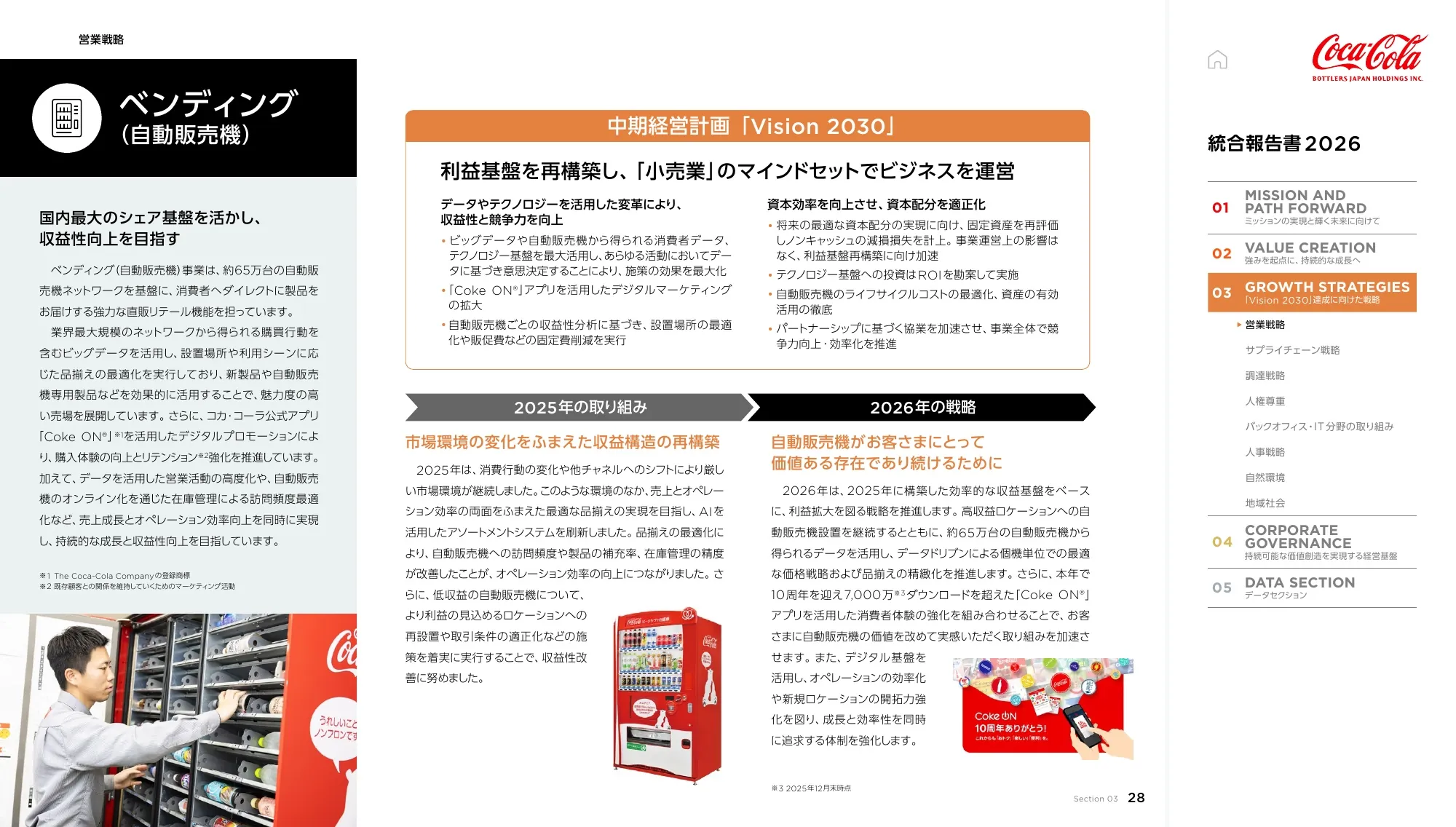Coca-Cola Bottlers Japan Holdings Inc. 2026년 통합 보고서