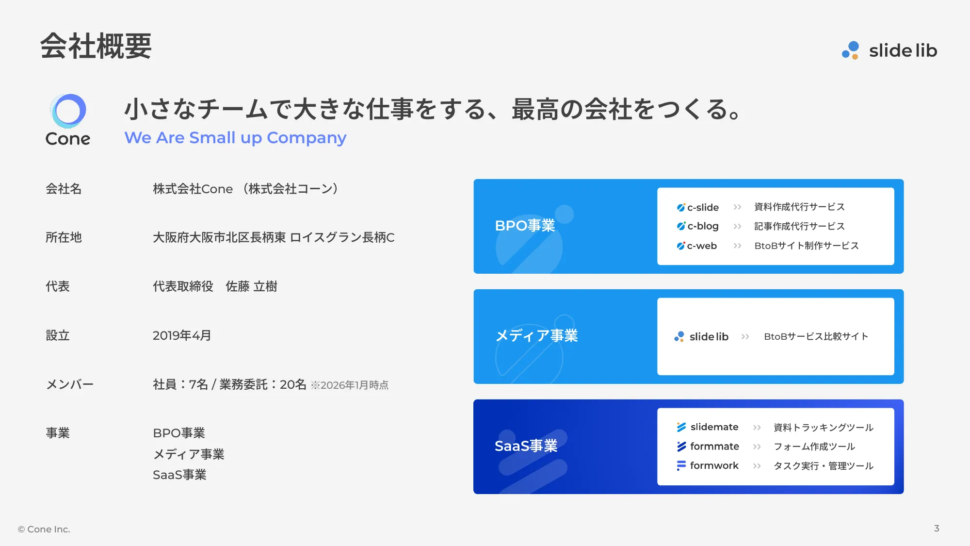 Service Introduction Deck for B2B Service Comparison Site “slide lib”
