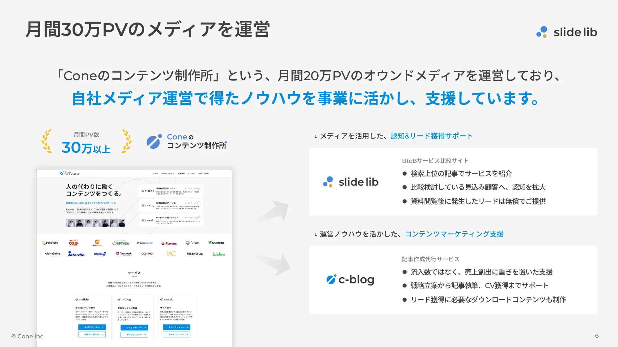 B2B服务比较网站“slide lib（幻灯片库）”服务介绍资料