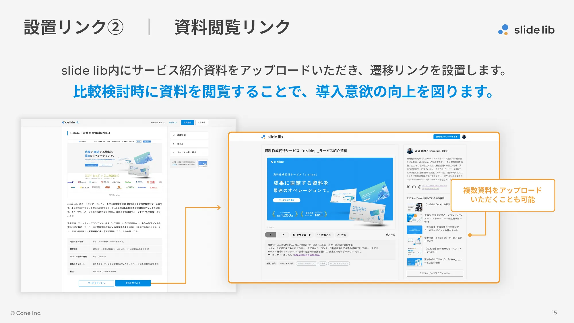 B2B服务比较网站“slide lib（幻灯片库）”服务介绍资料
