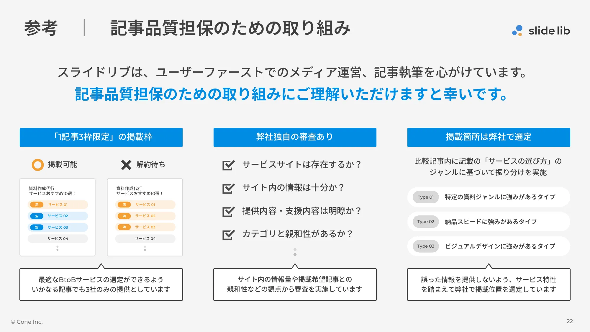 B2B服务比较网站“slide lib（幻灯片库）”服务介绍资料