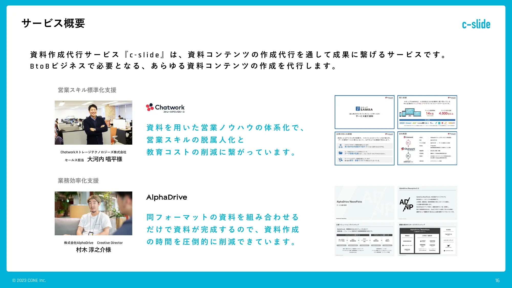 CONE Inc. 会社説明資料
