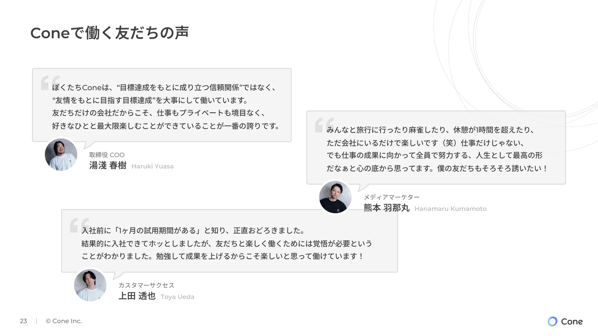 【株式会社Cone】会社説明資料