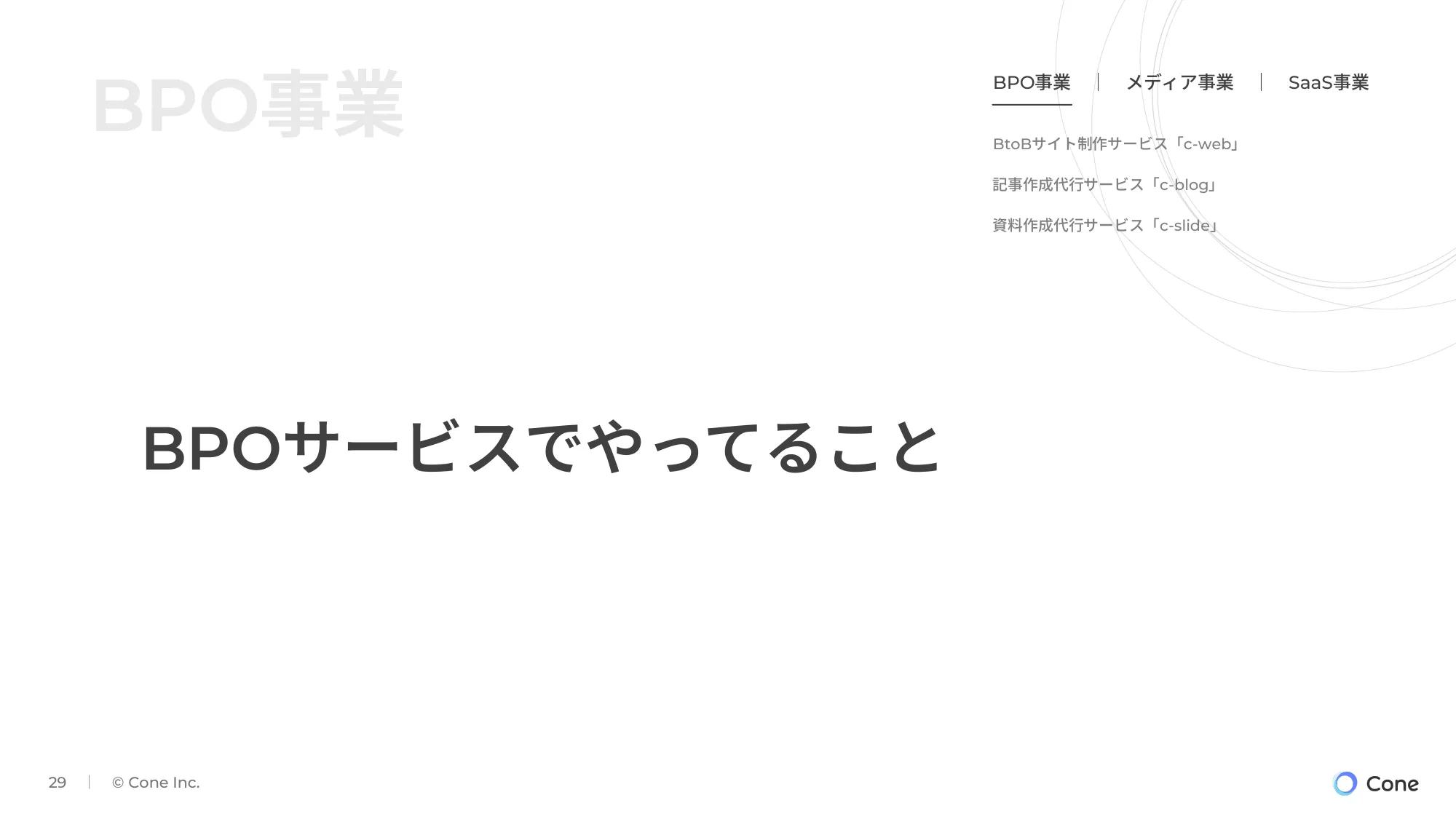 【株式会社Cone】会社説明資料