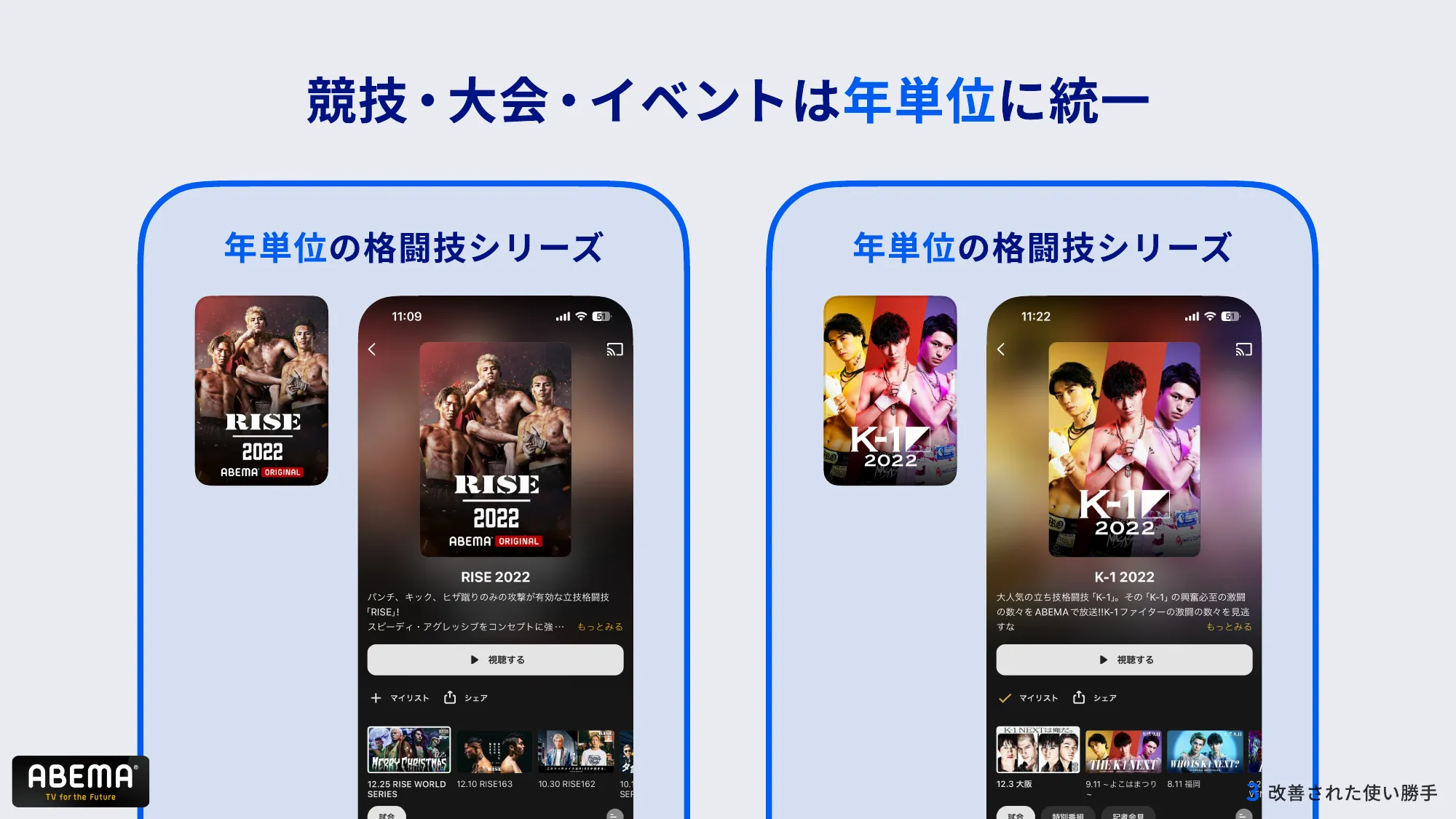 ABEMAの進化 – 複雑化したコンテンツ構造とUI改善への道 – / abema-ui-improve