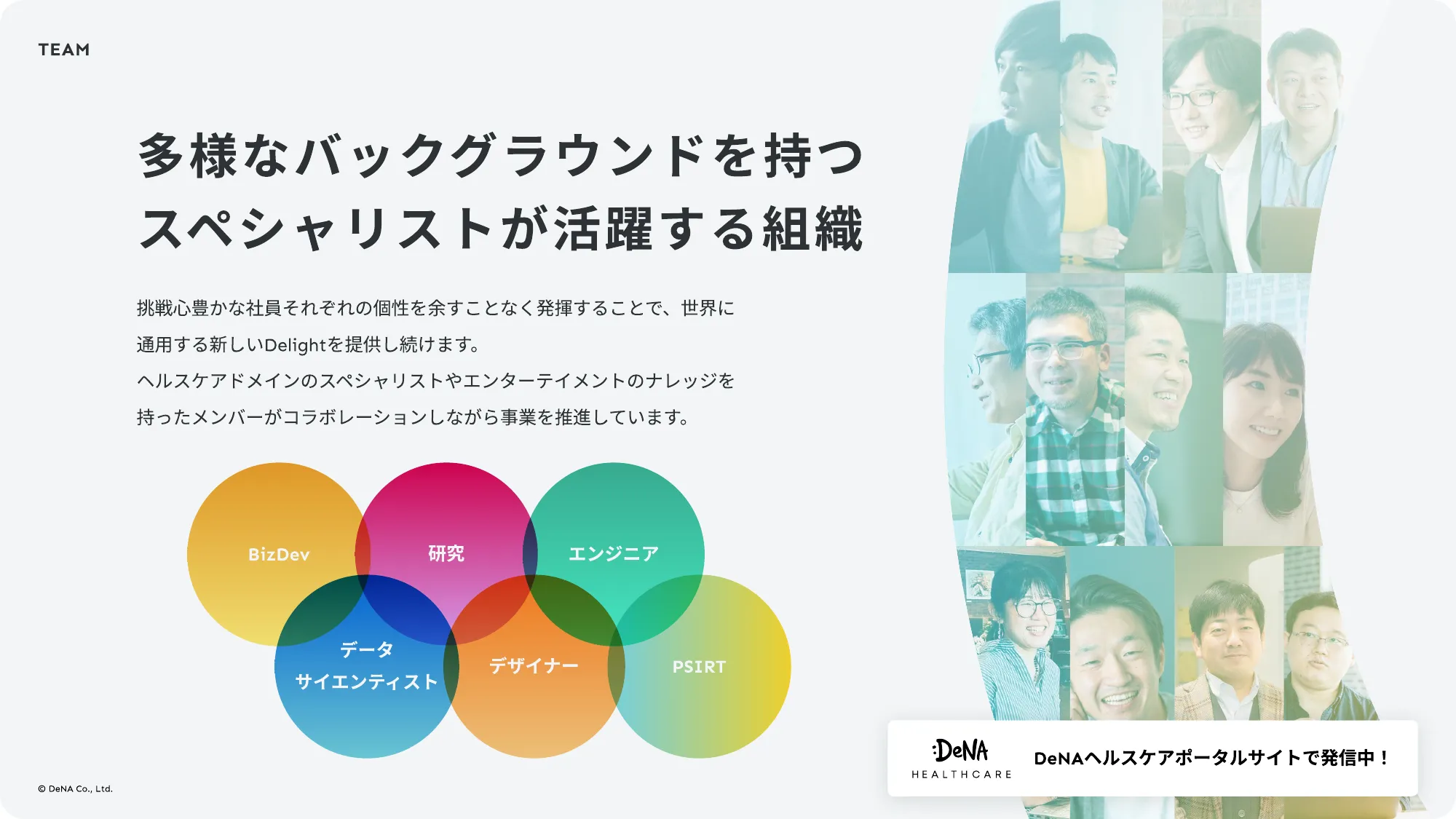DeNAヘルスケア事業部 カルチャーデッキ