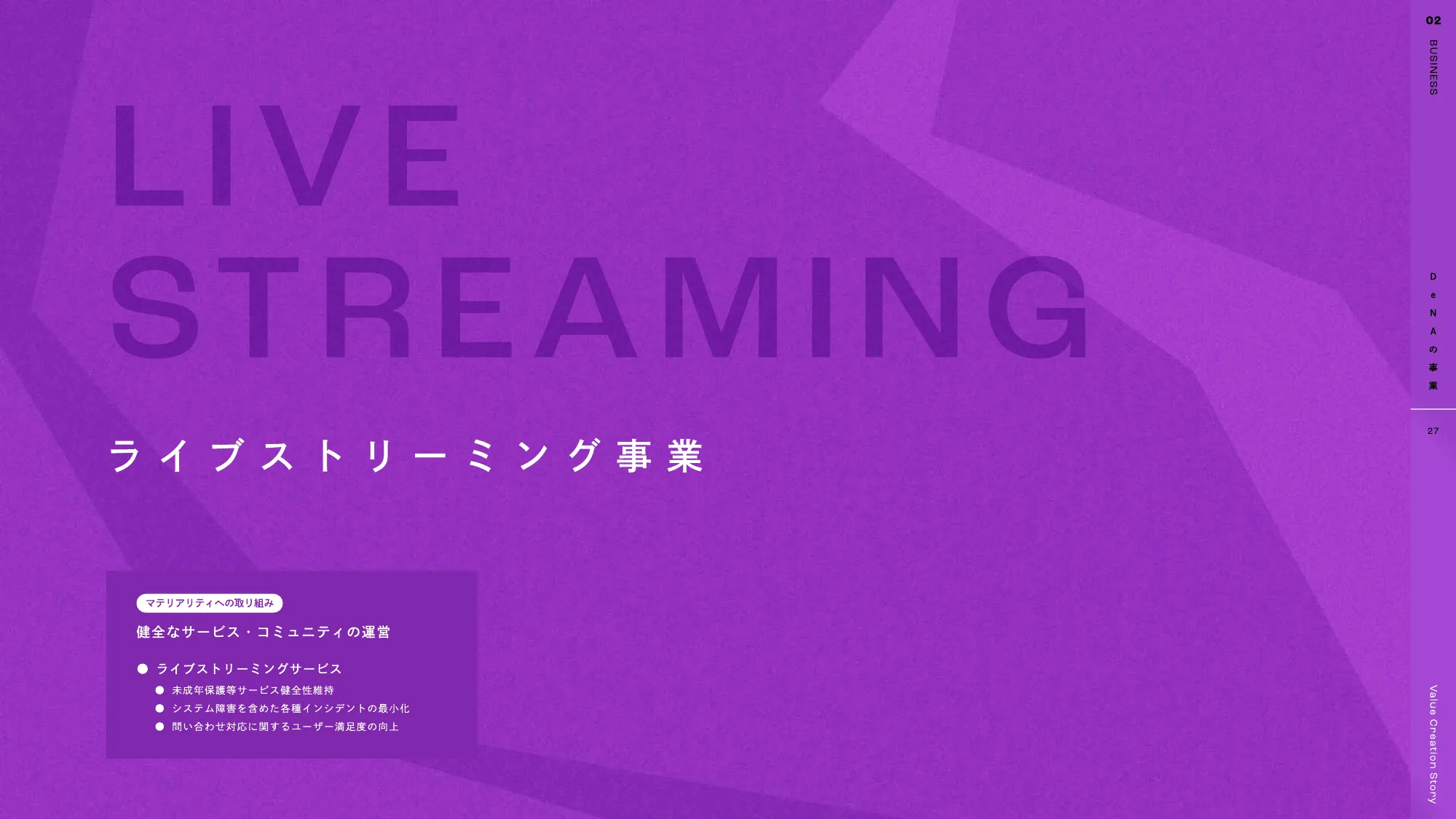 DeNA 2025 統合報告書｜株式会社ディー・エヌ・エー