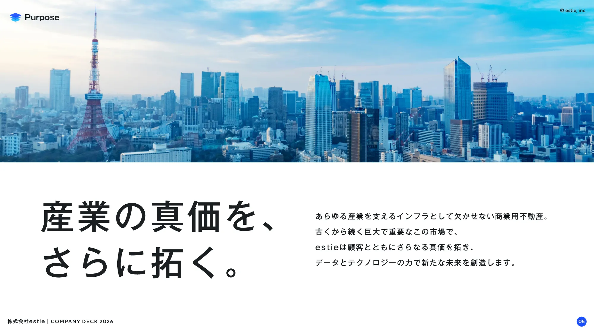 会社説明資料｜株式会社estie / company profile