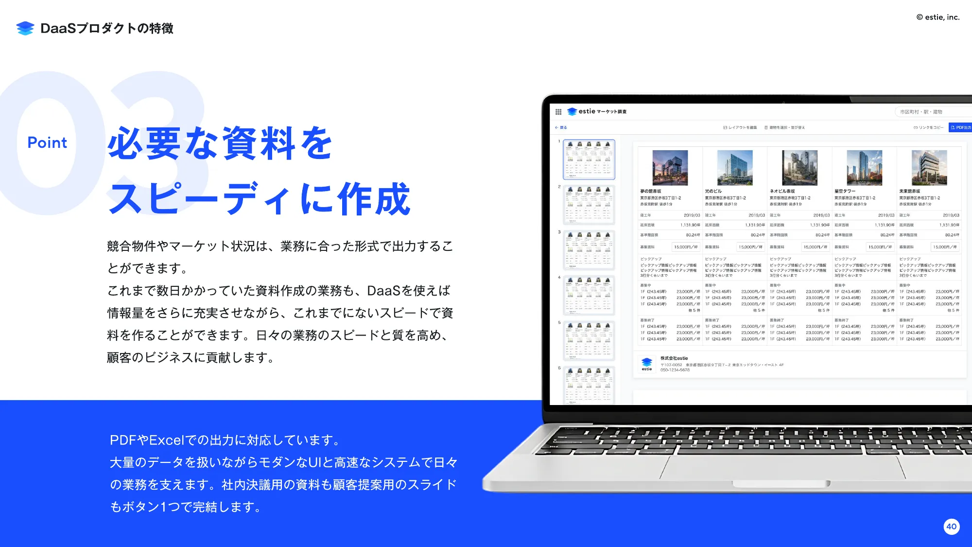 会社説明資料｜株式会社estie / company profile