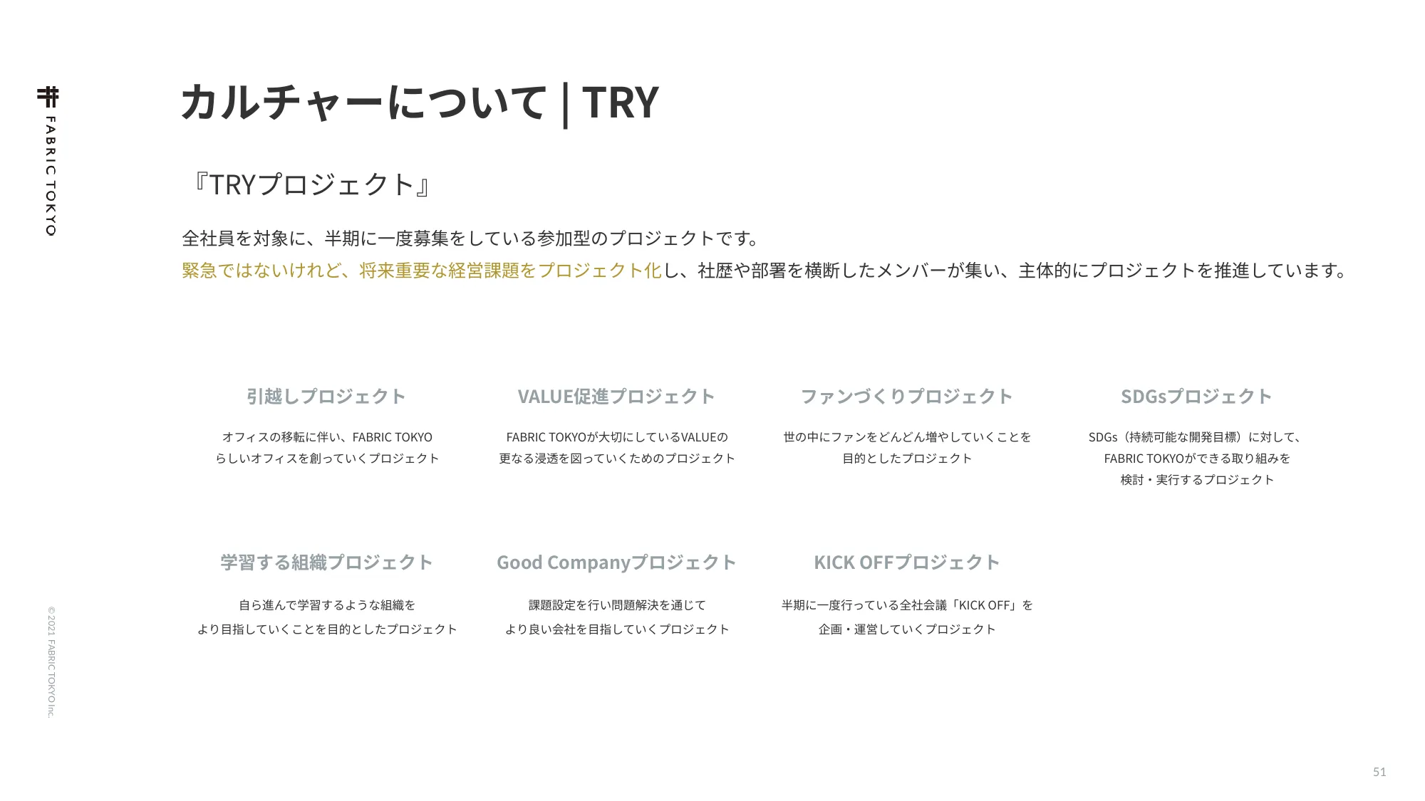 FABRIC TOKYO 公司介绍资料