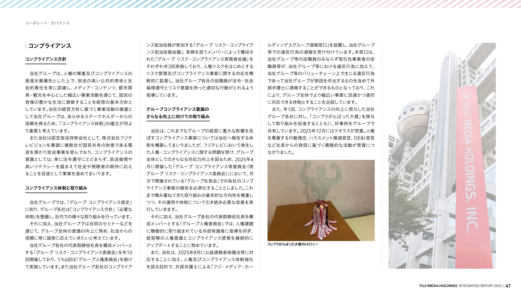 INTEGRATED REPORT 2025 | Fuji Media Holdings, Inc.