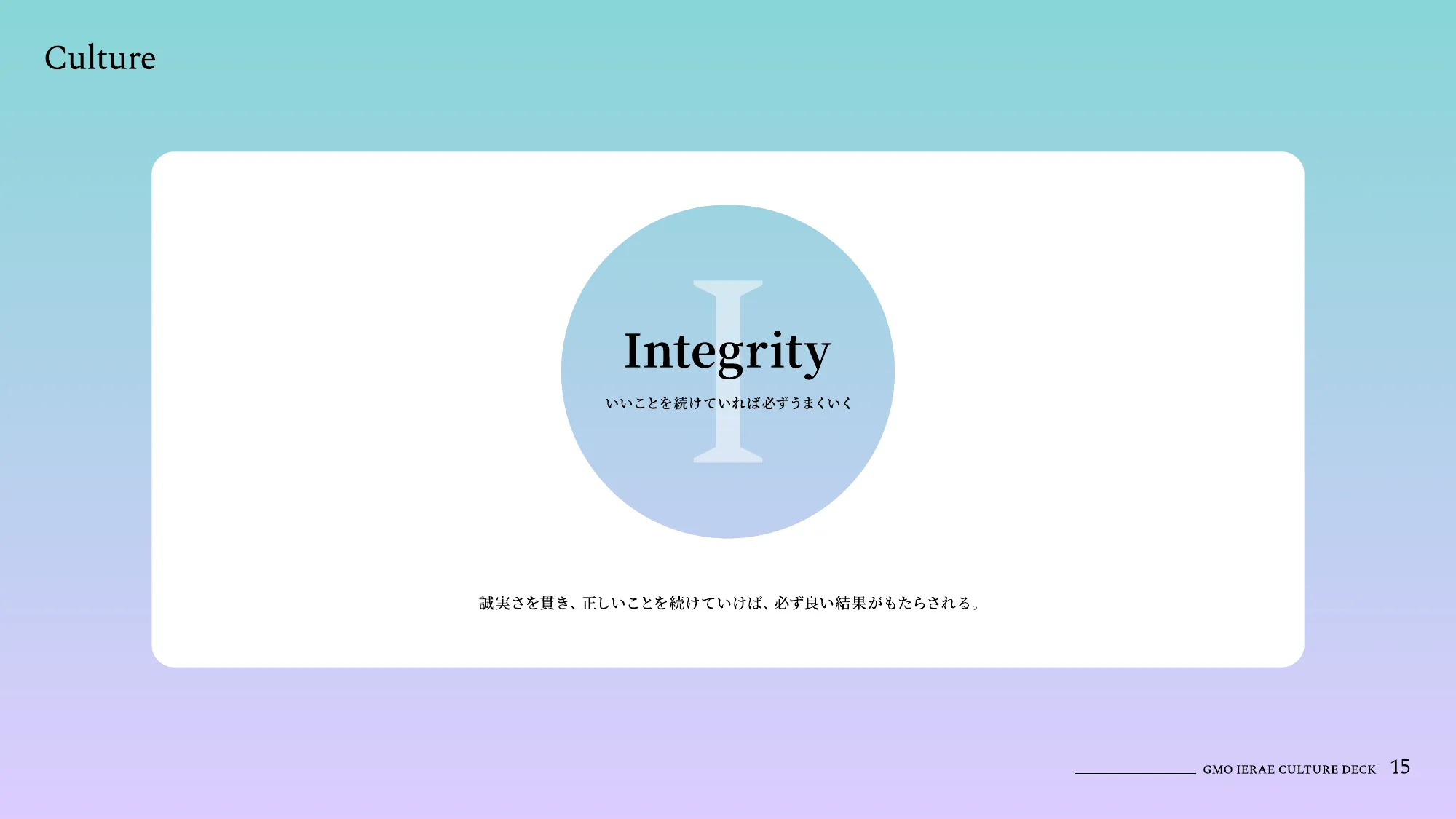 カルチャーデック｜GMOサイバーセキュリティ byイエラエ株式会社