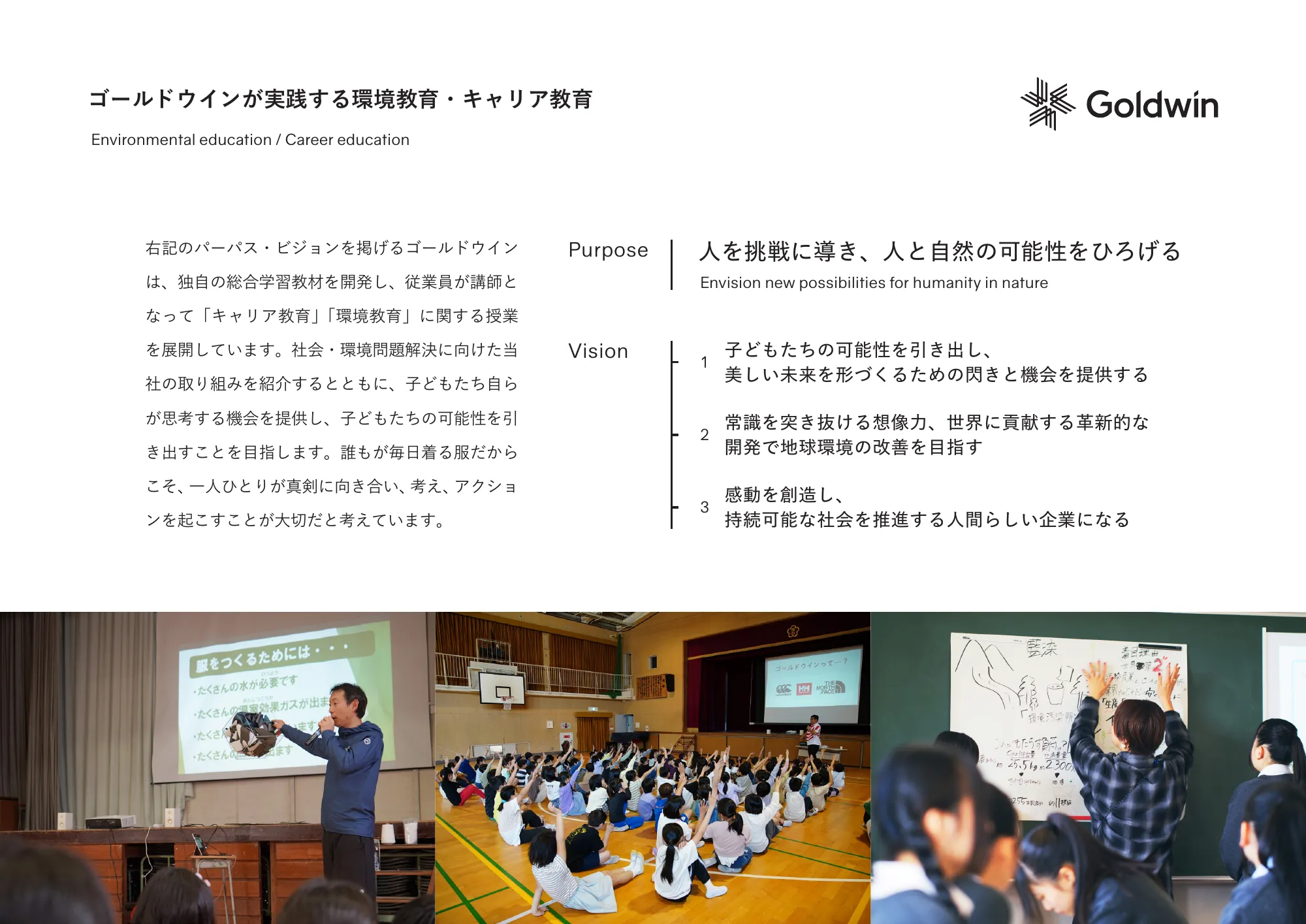 ゴールドウインの教育・研究活動