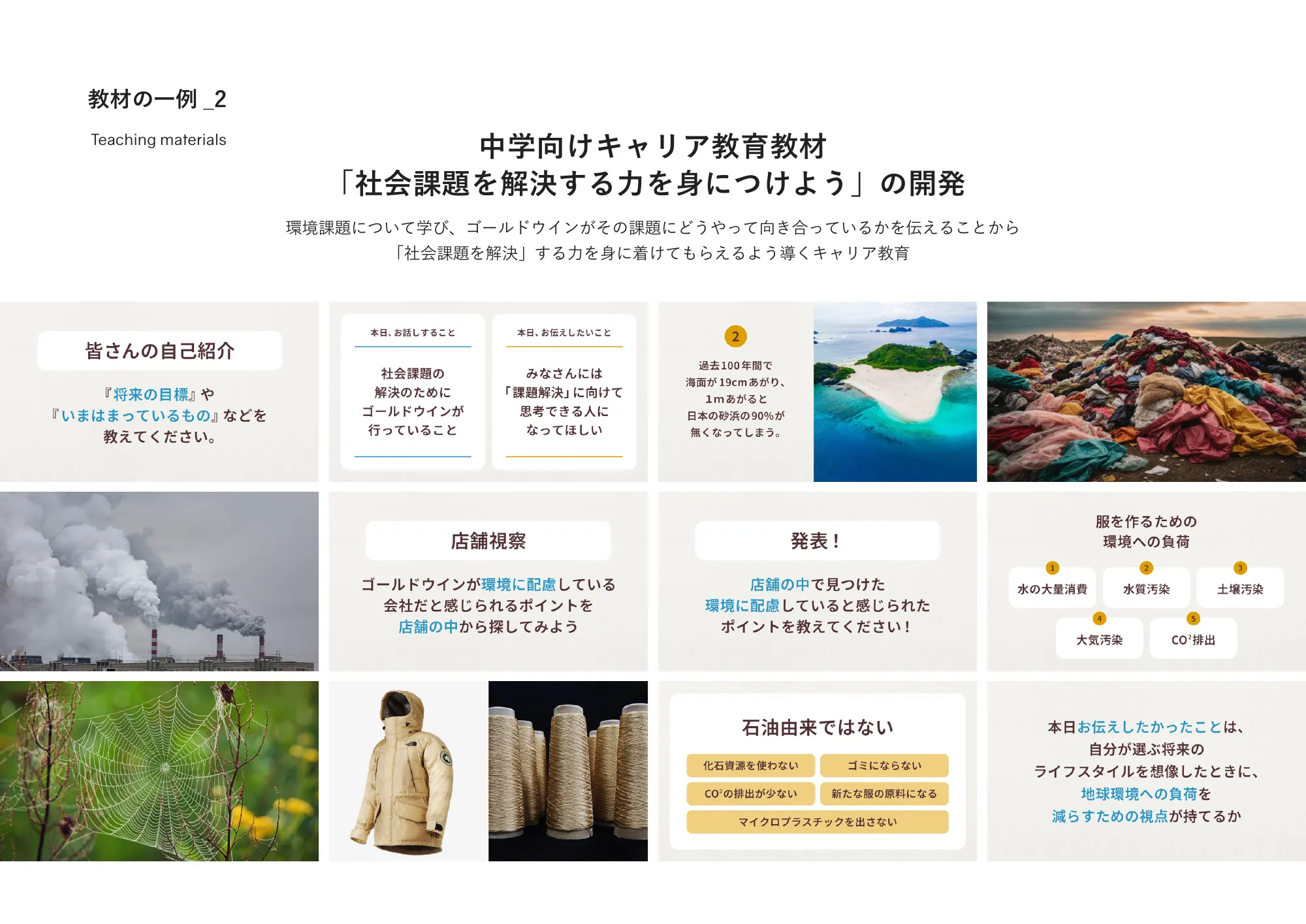 ゴールドウインの教育・研究活動