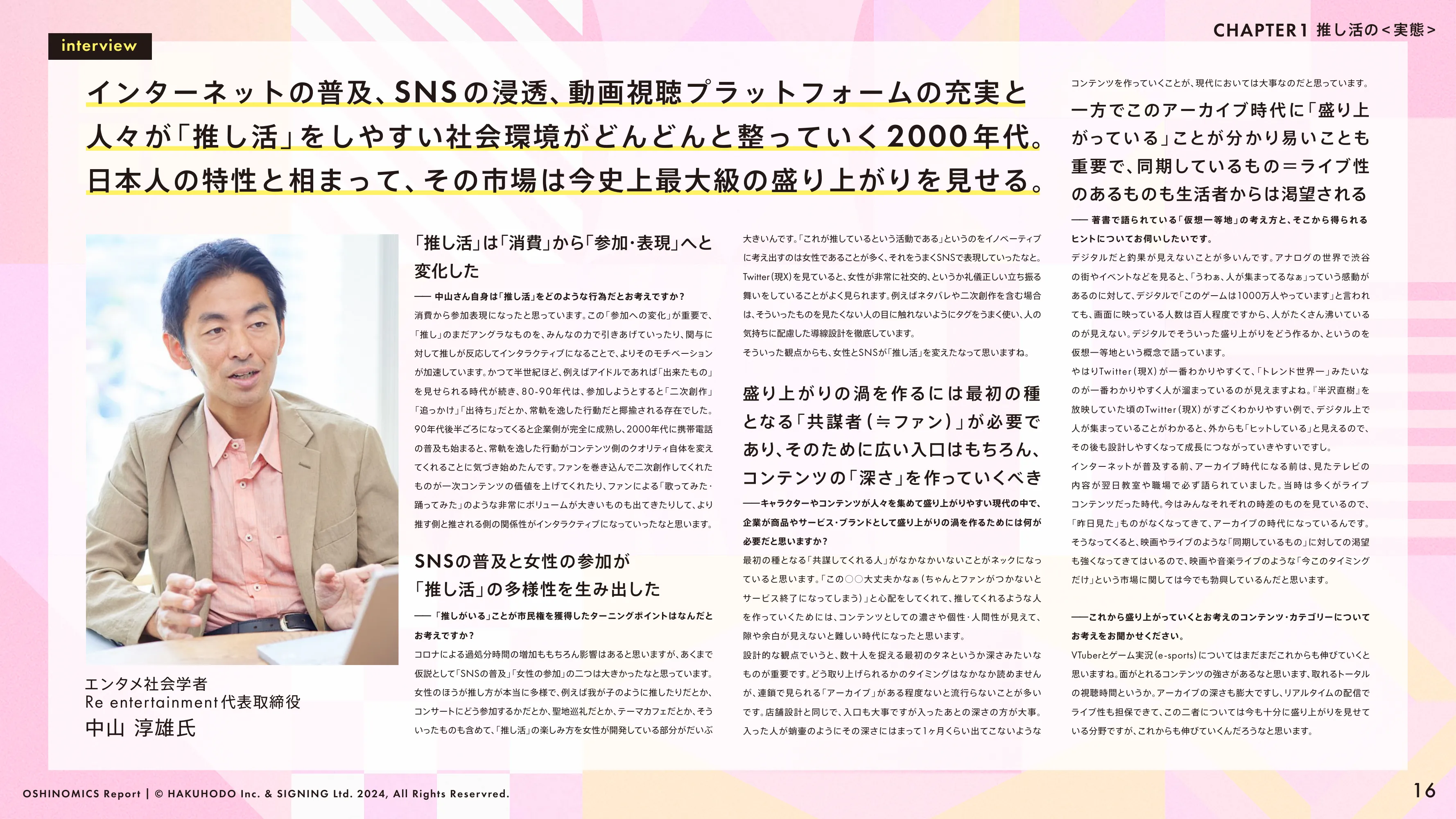HAKUHODO & SIGNING「OSHINOMICS Report」（2024.02）