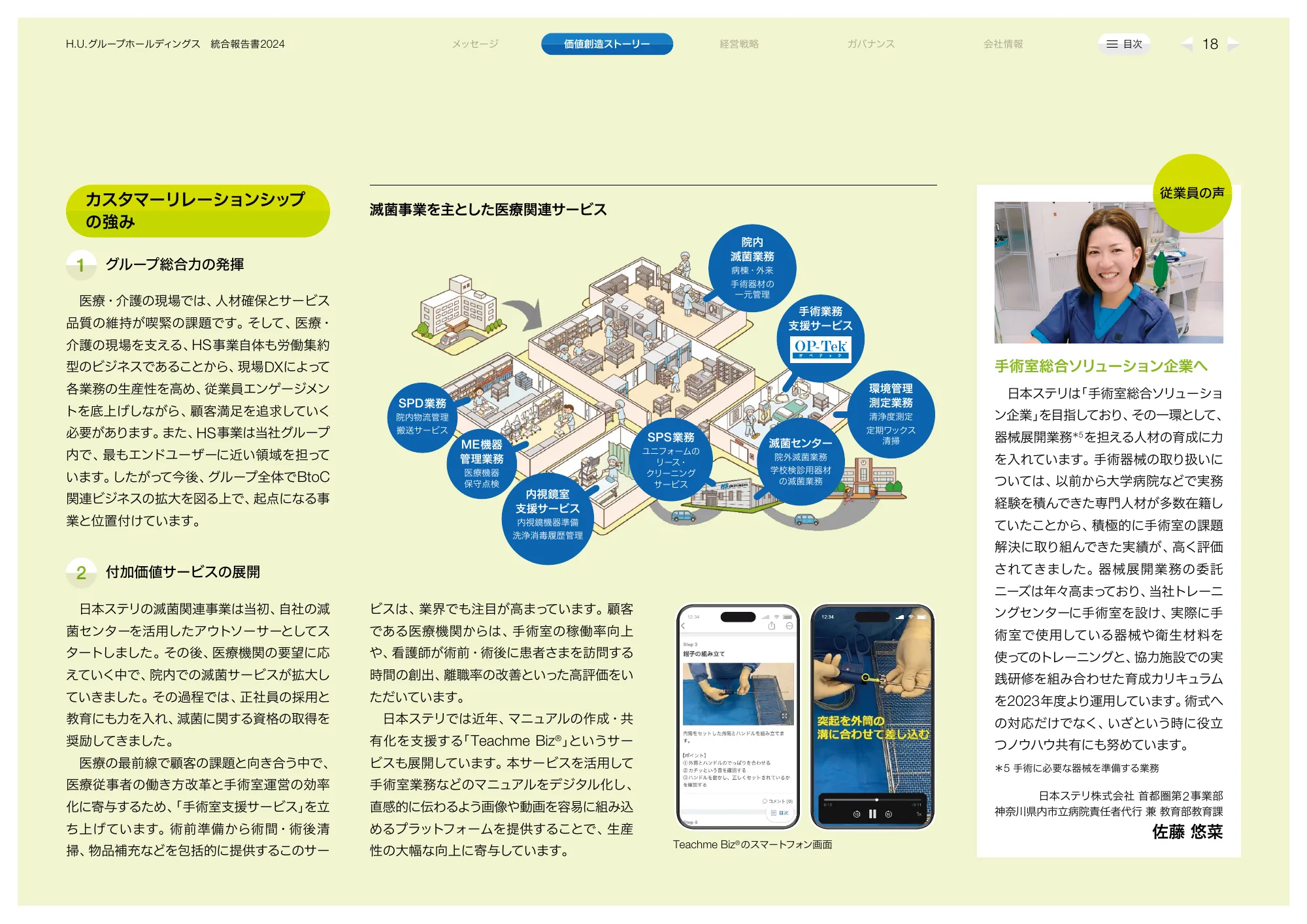 H.Uグループホールディングス 統合報告書2024