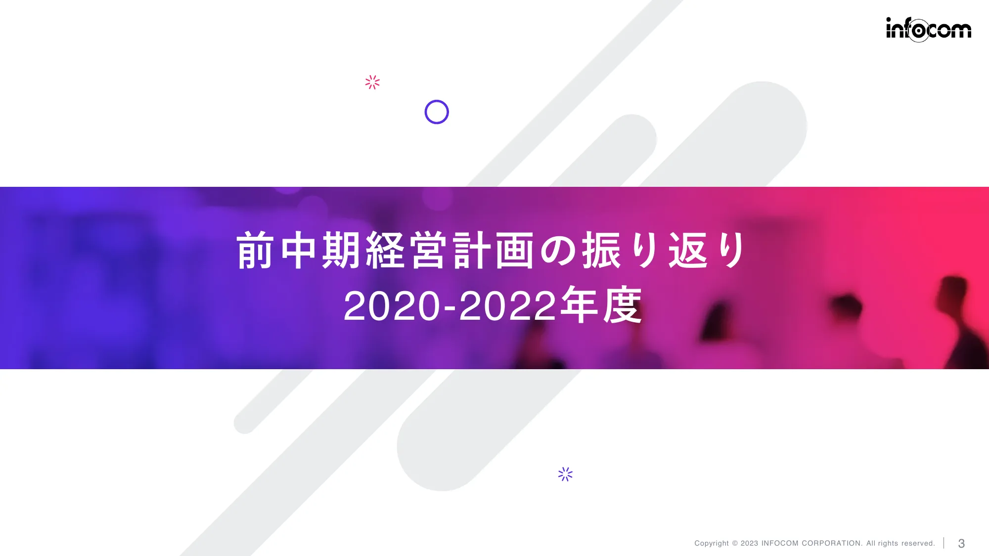 中期経営計画(2023-2025)|インフォコム株式会社