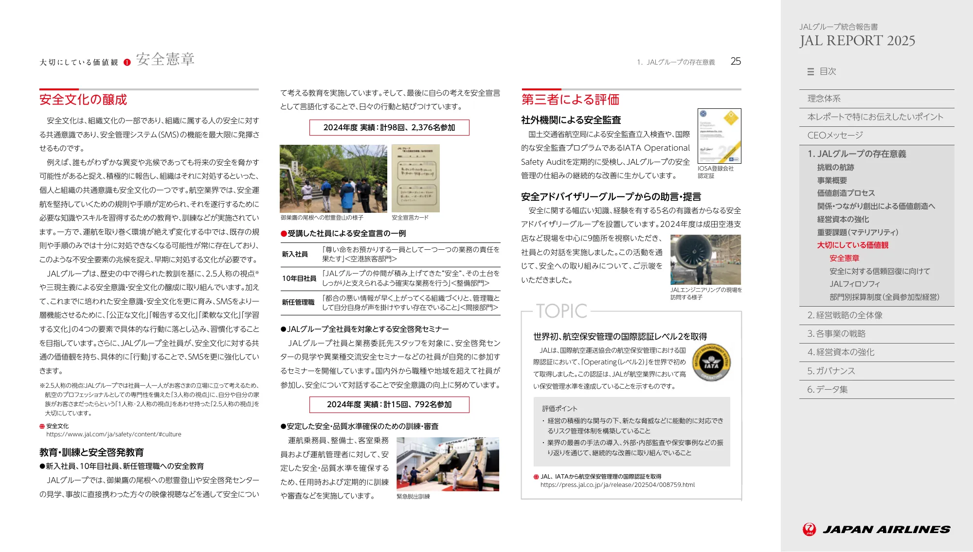JAL REPORT 2025