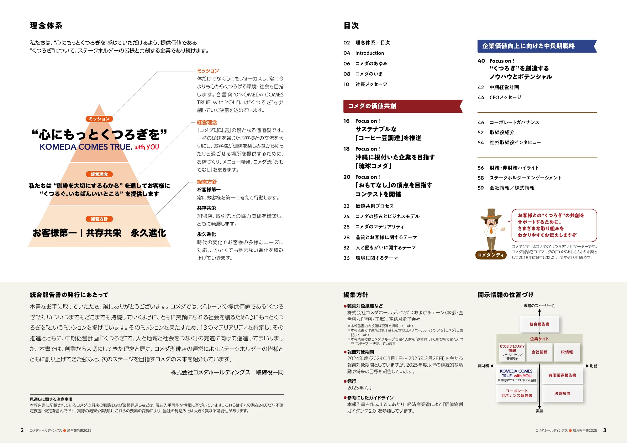 コメダホールディングス 統合報告書 2025