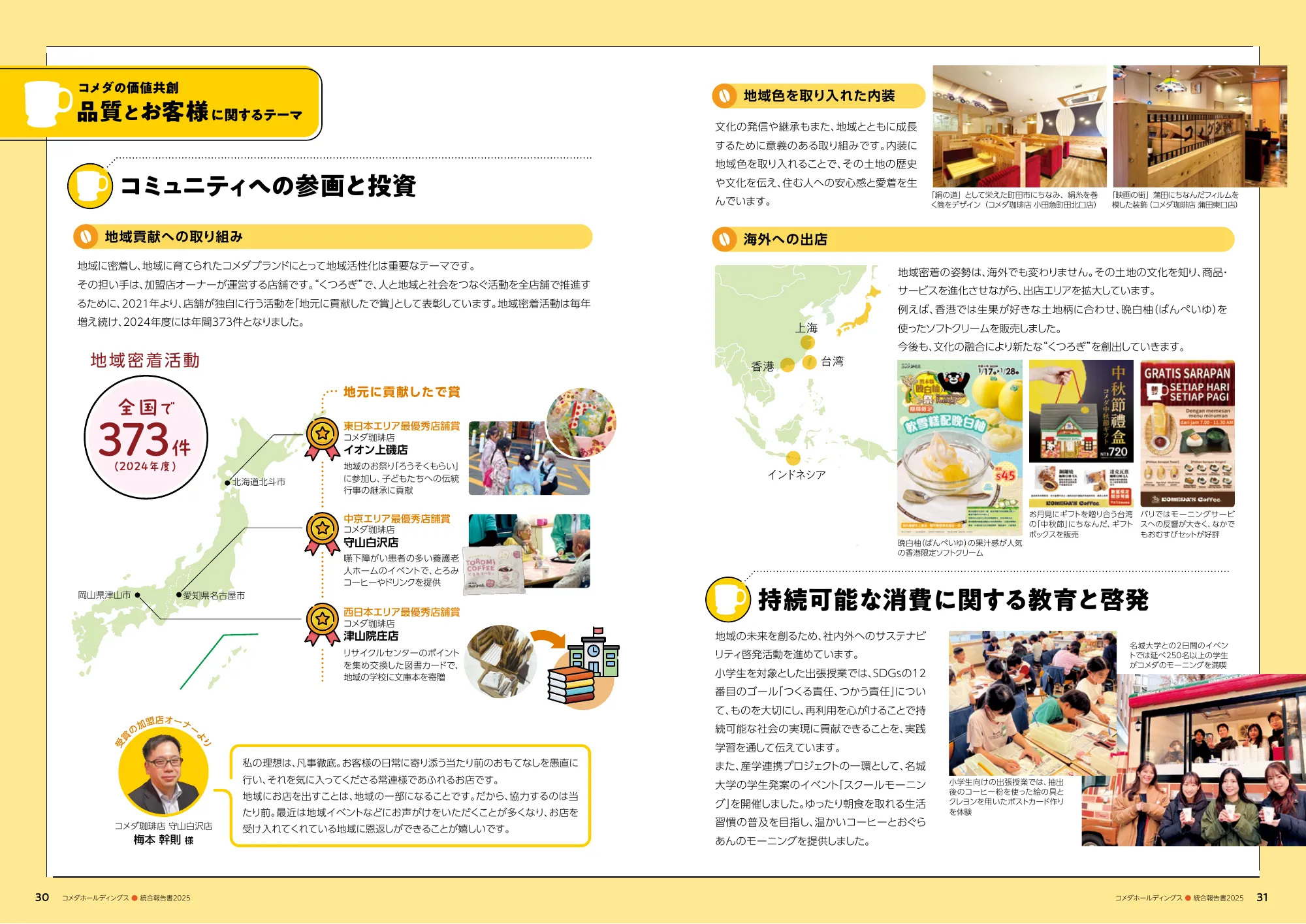 コメダホールディングス 統合報告書 2025