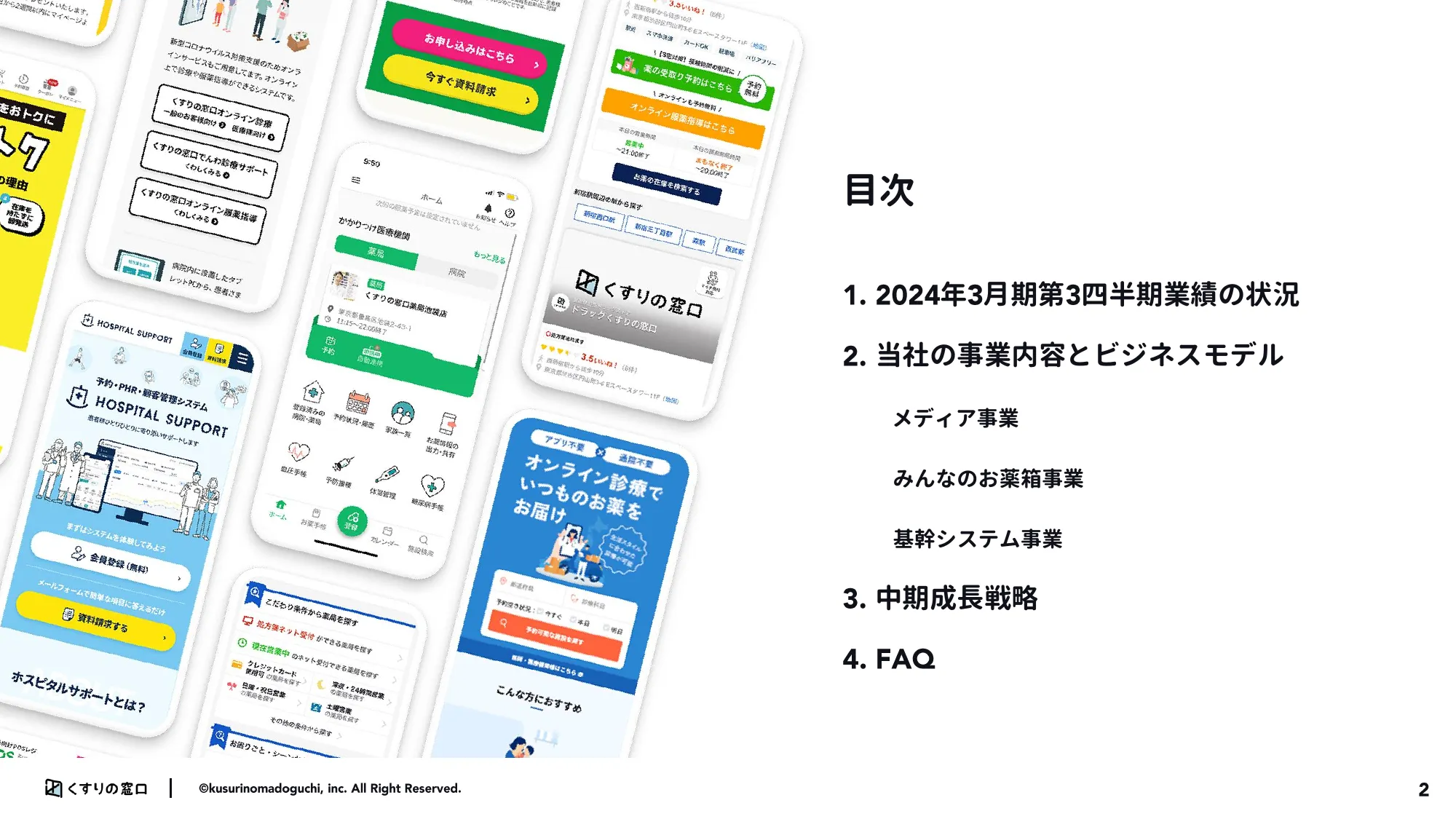 2024年3月期第3市販四半期決算説明資料|株式会社くすりの窓口