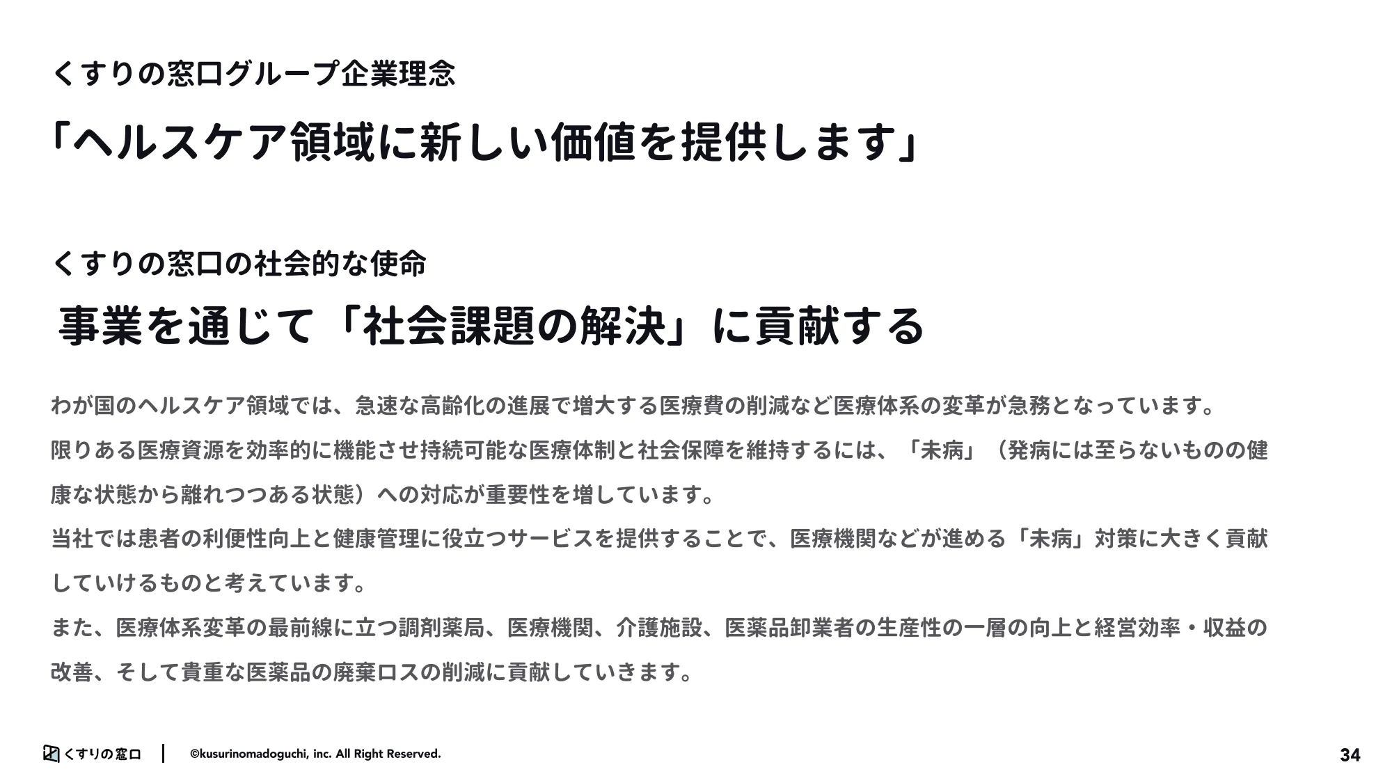 2024年3月期第3市販四半期決算説明資料|株式会社くすりの窓口