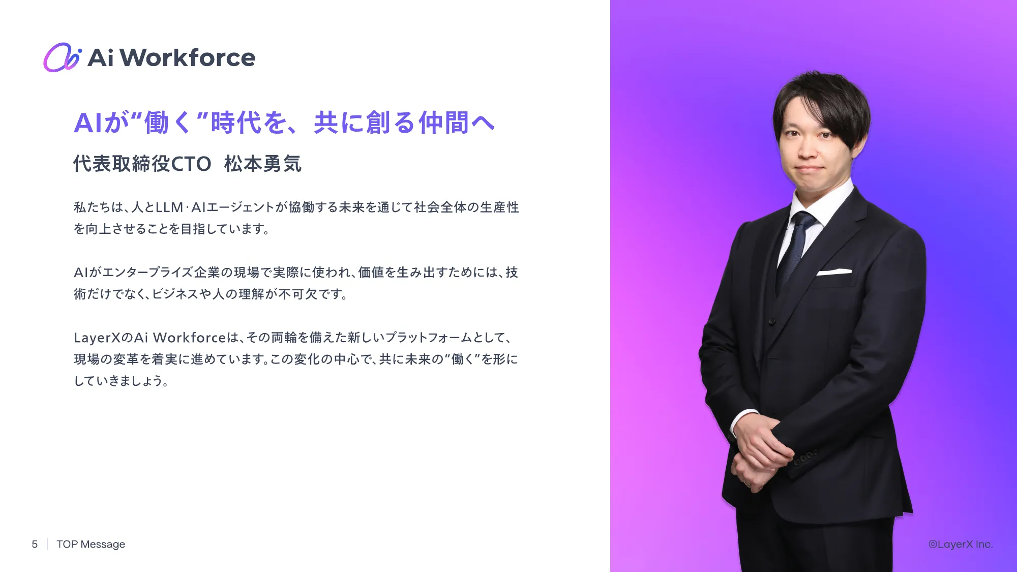 LayerX Ai Workforce Division Deck