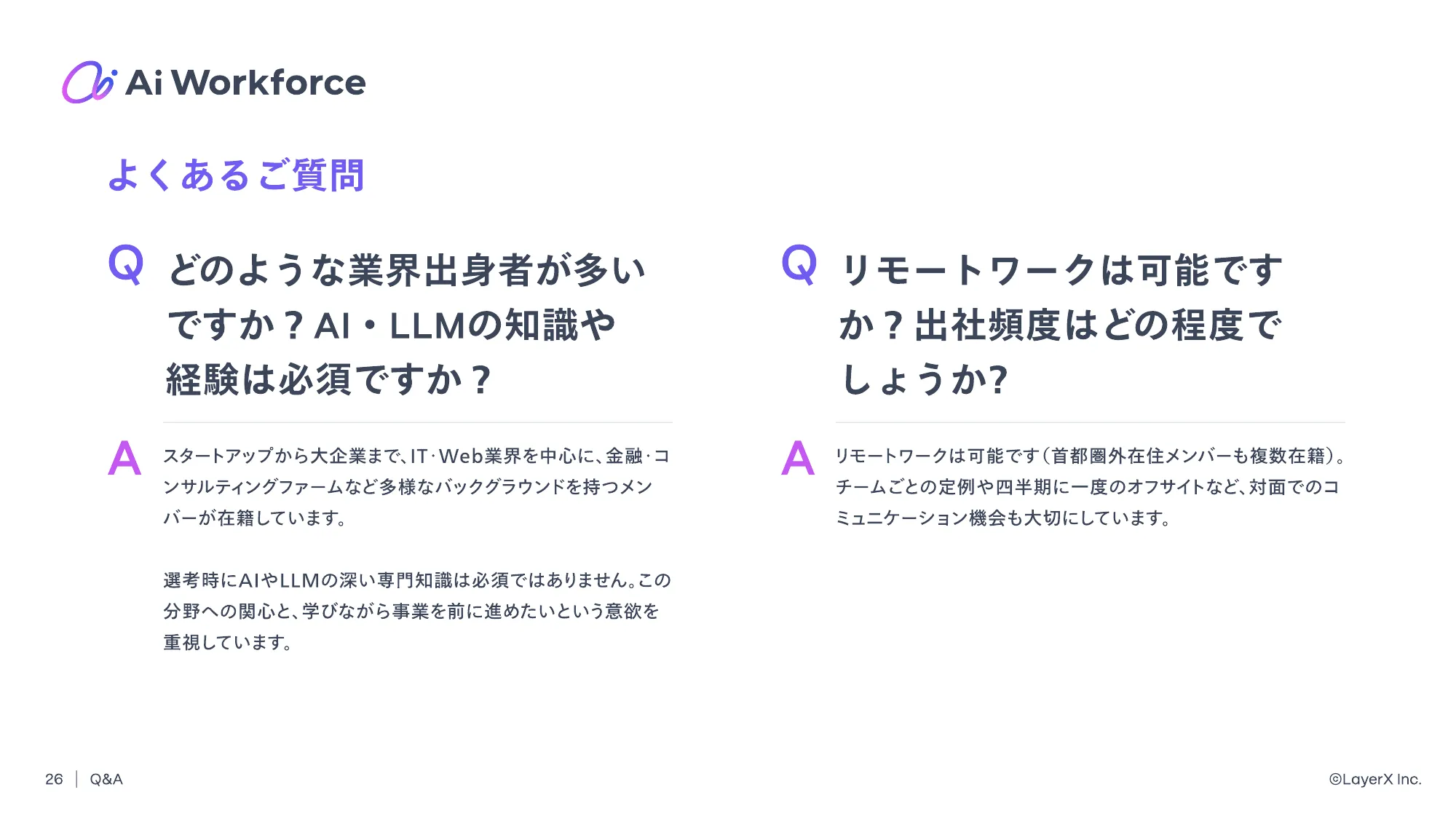 LayerX Ai Workforce Division Deck