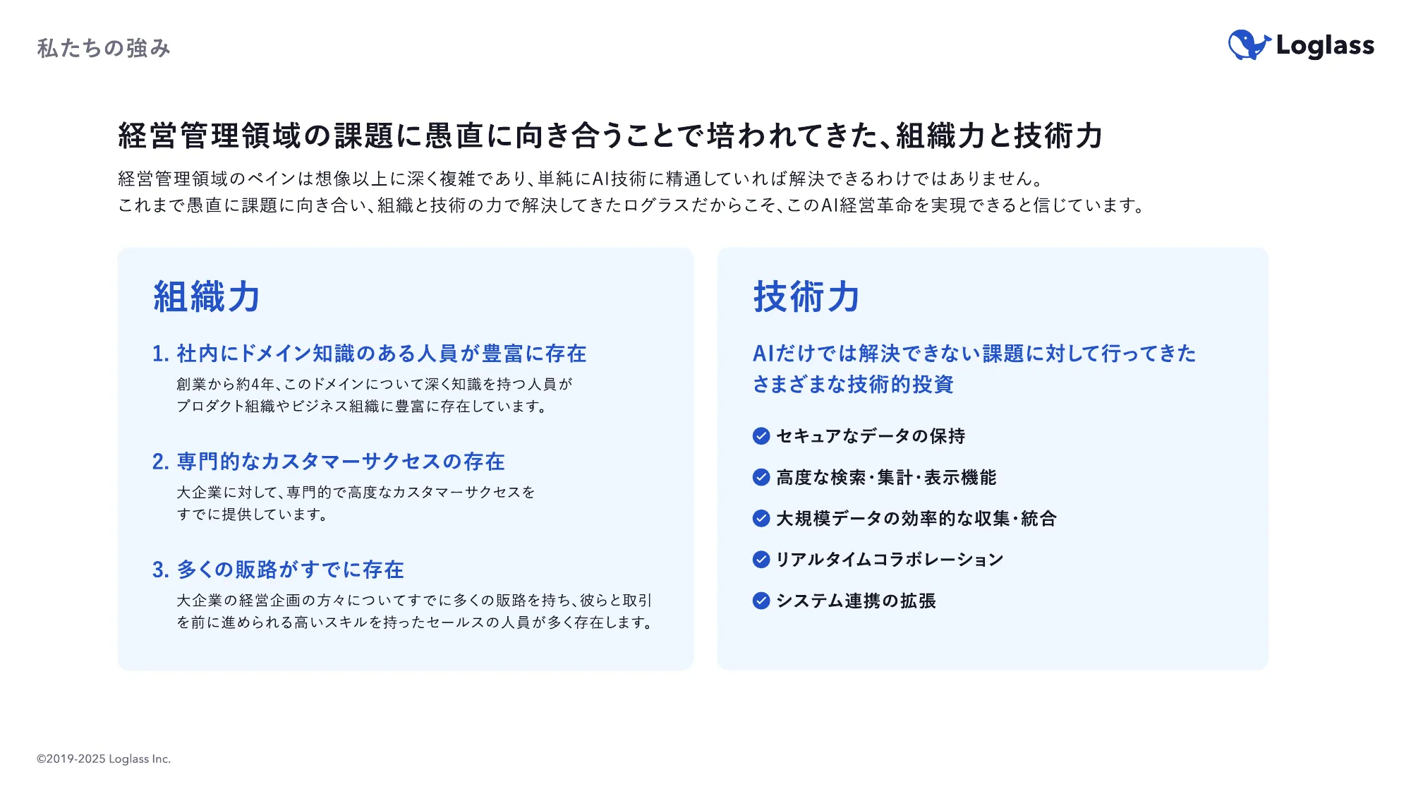 ログラス会社紹介資料 / Loglass Company Deck